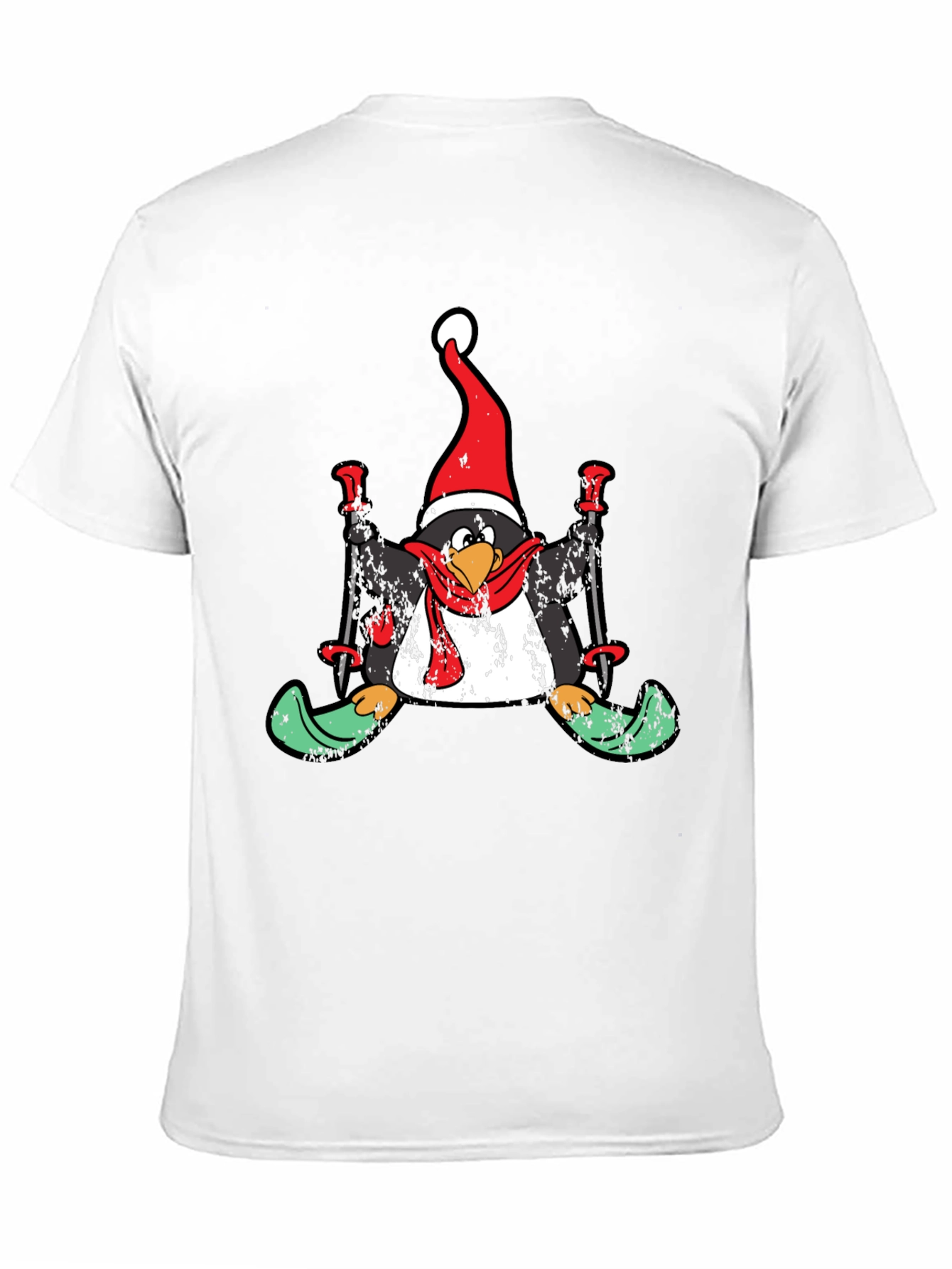 Penguin Skier Holiday T-Shirt
