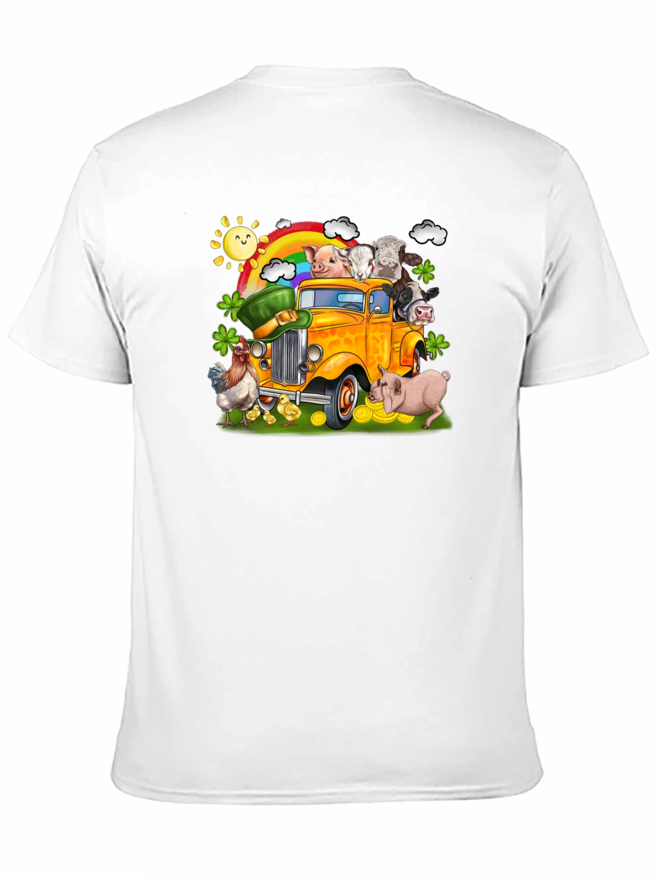 St Patricks Day Animals Truck T-Shirt