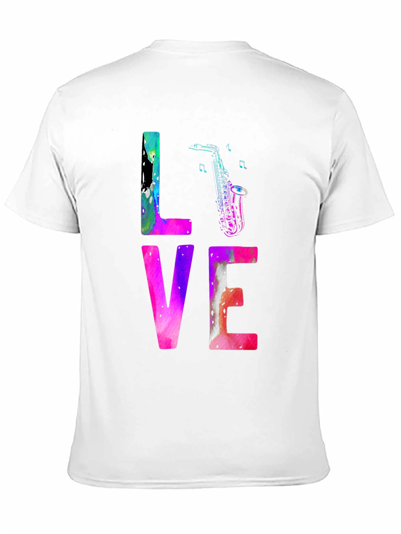 LOVE Saxophone T-Shirt - Music Lover Tee