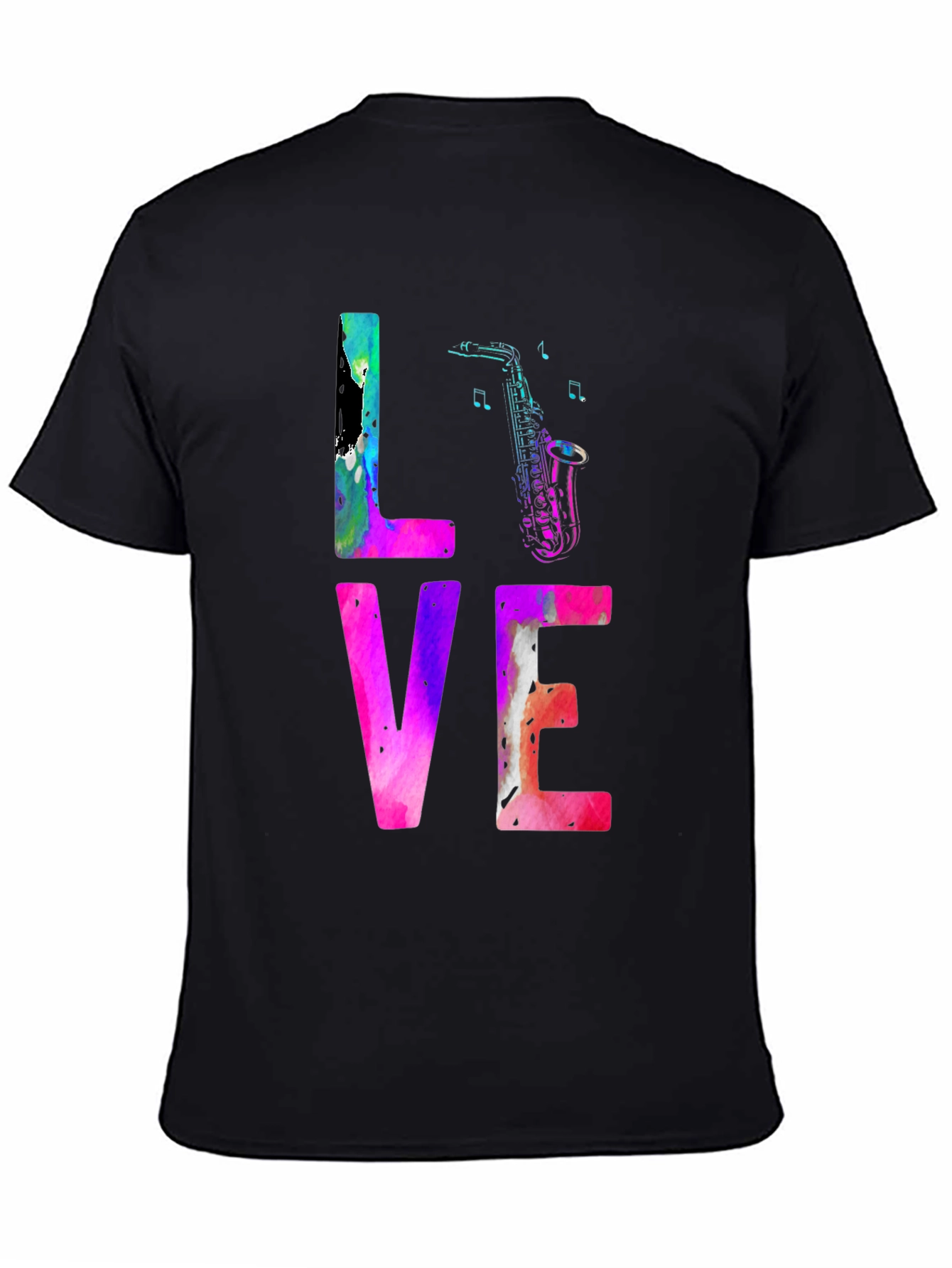 LOVE Saxophone T-Shirt - Music Lover Tee