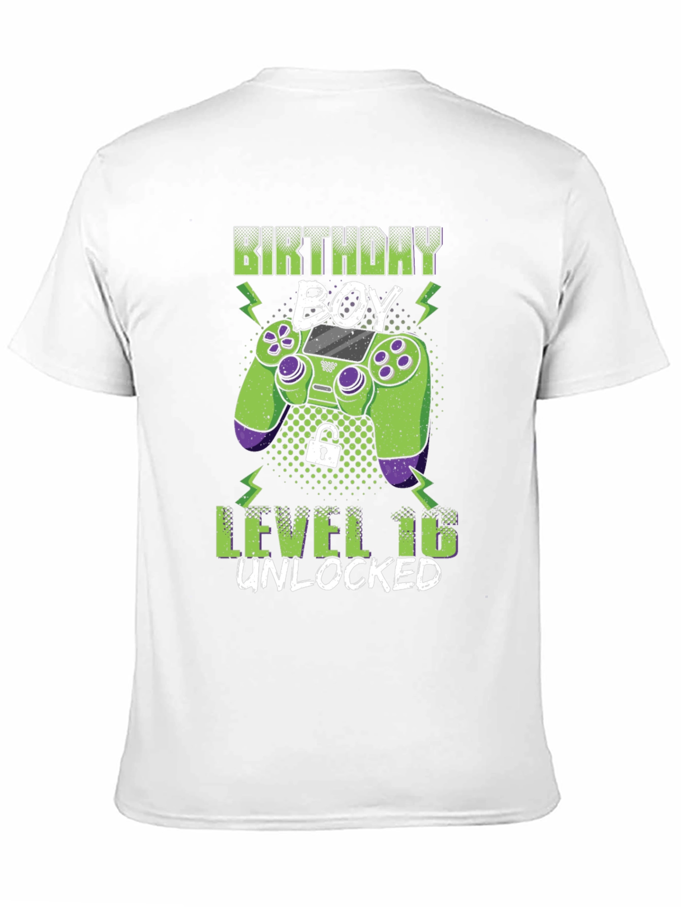 Birthday Boy Level 16 Unlocked Gamer T-Shirt