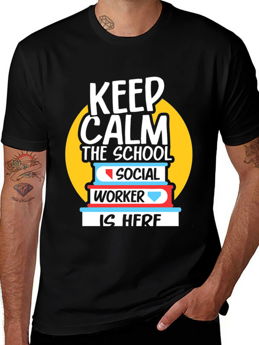 Keep Calm School Social Worker T-Shirt