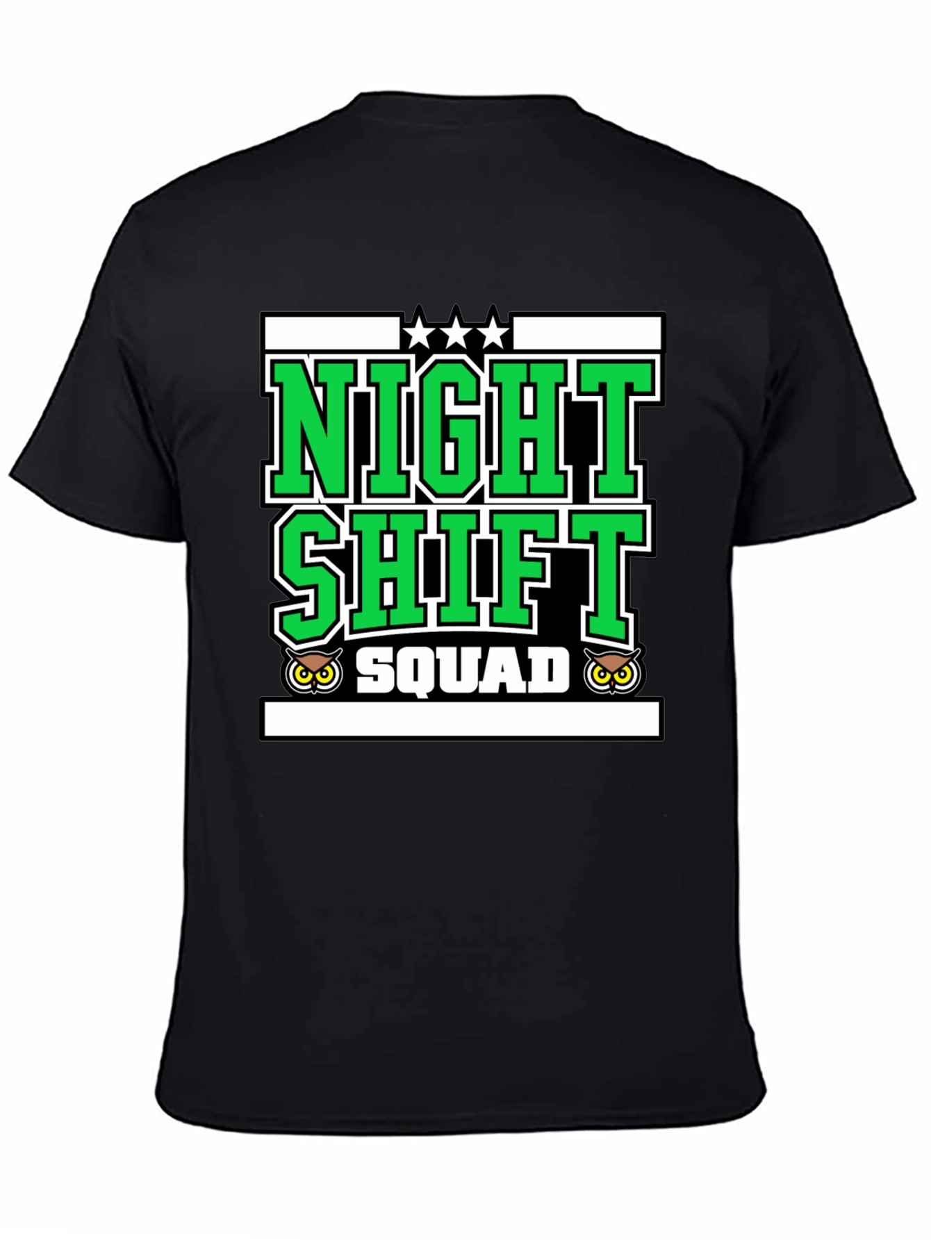 Night Shift Squad Graphic Tee - Owl Edition