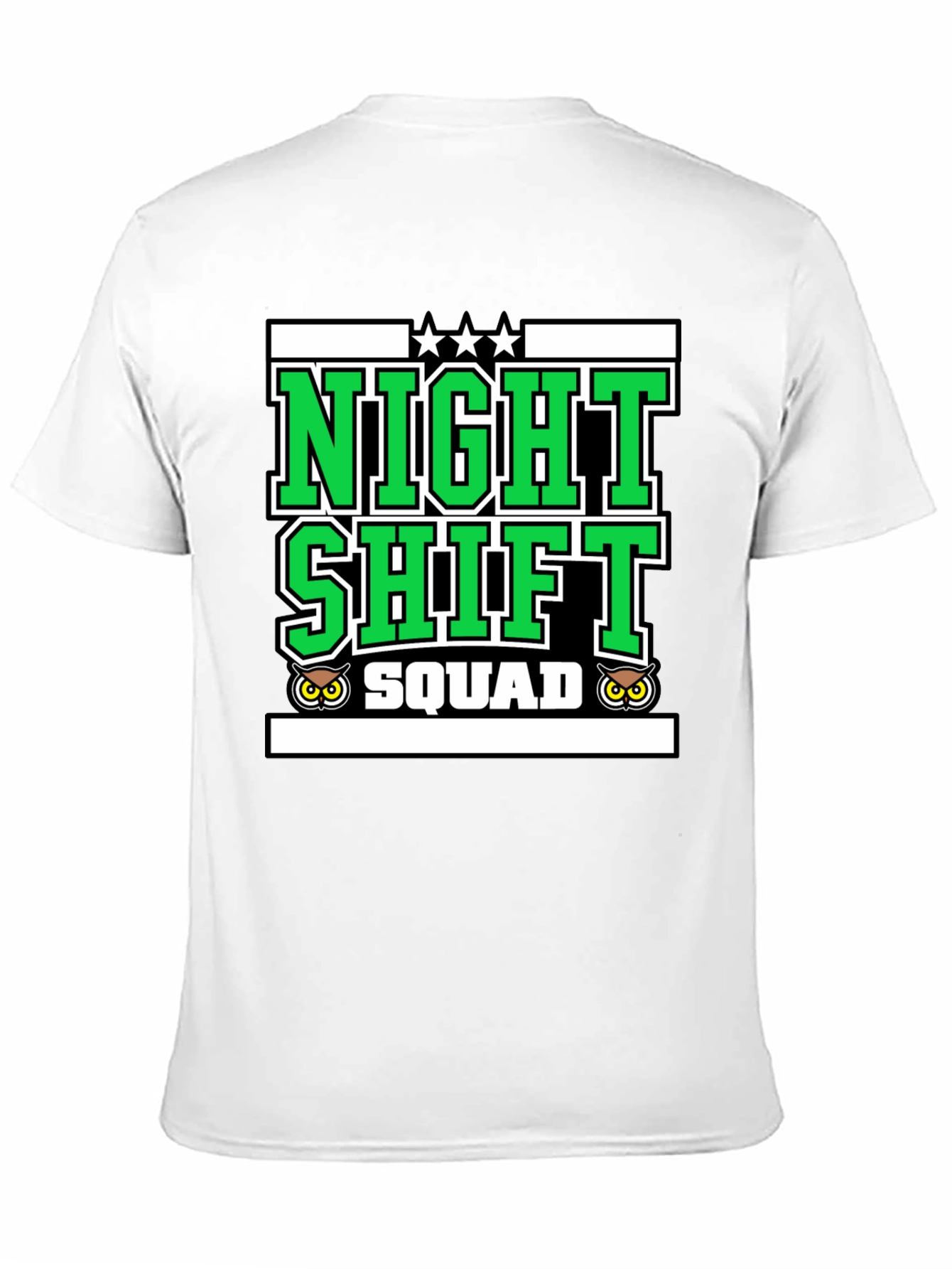 Night Shift Squad Graphic Tee - Owl Edition