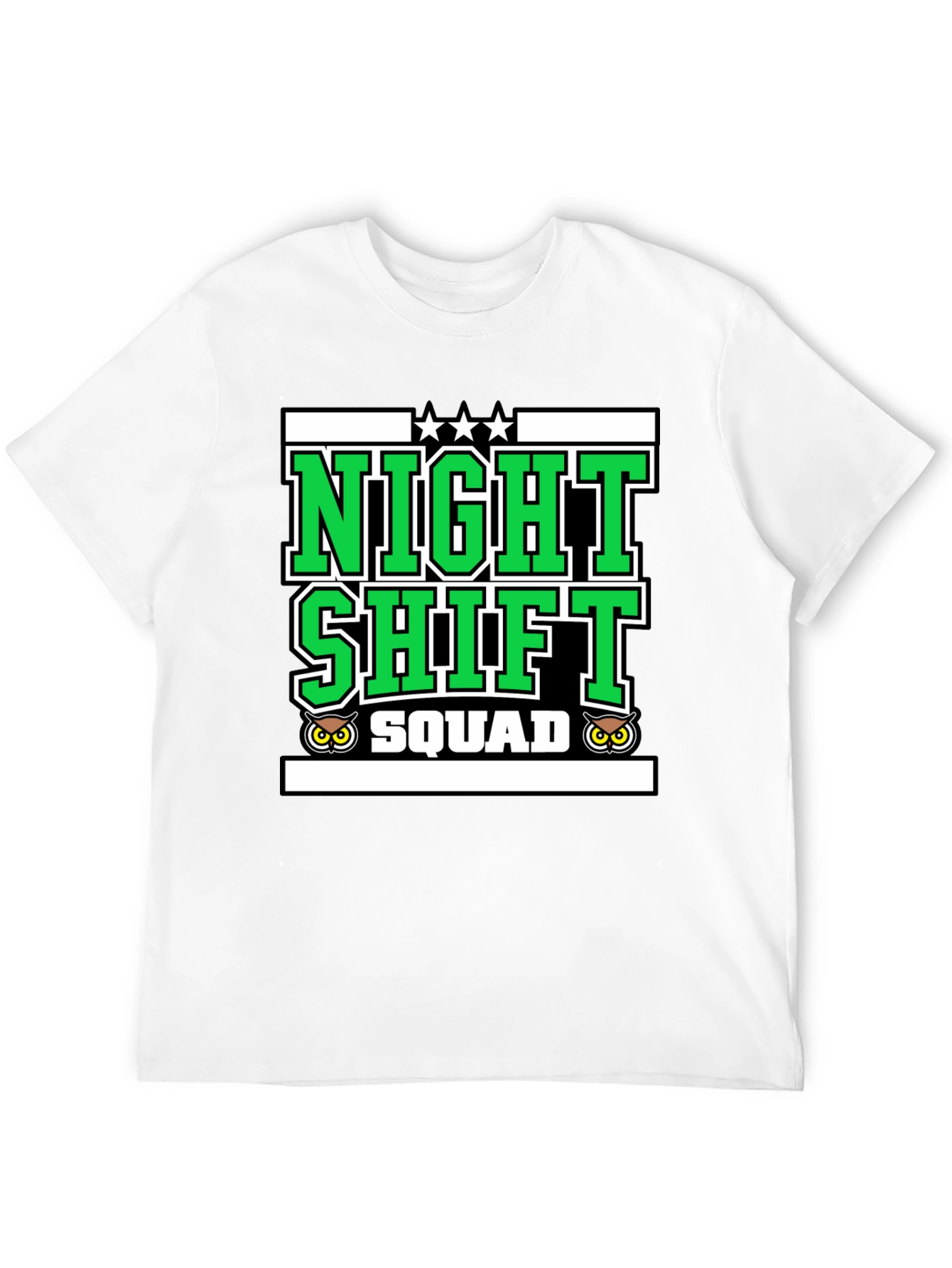 Night Shift Squad Graphic Tee - Owl Edition