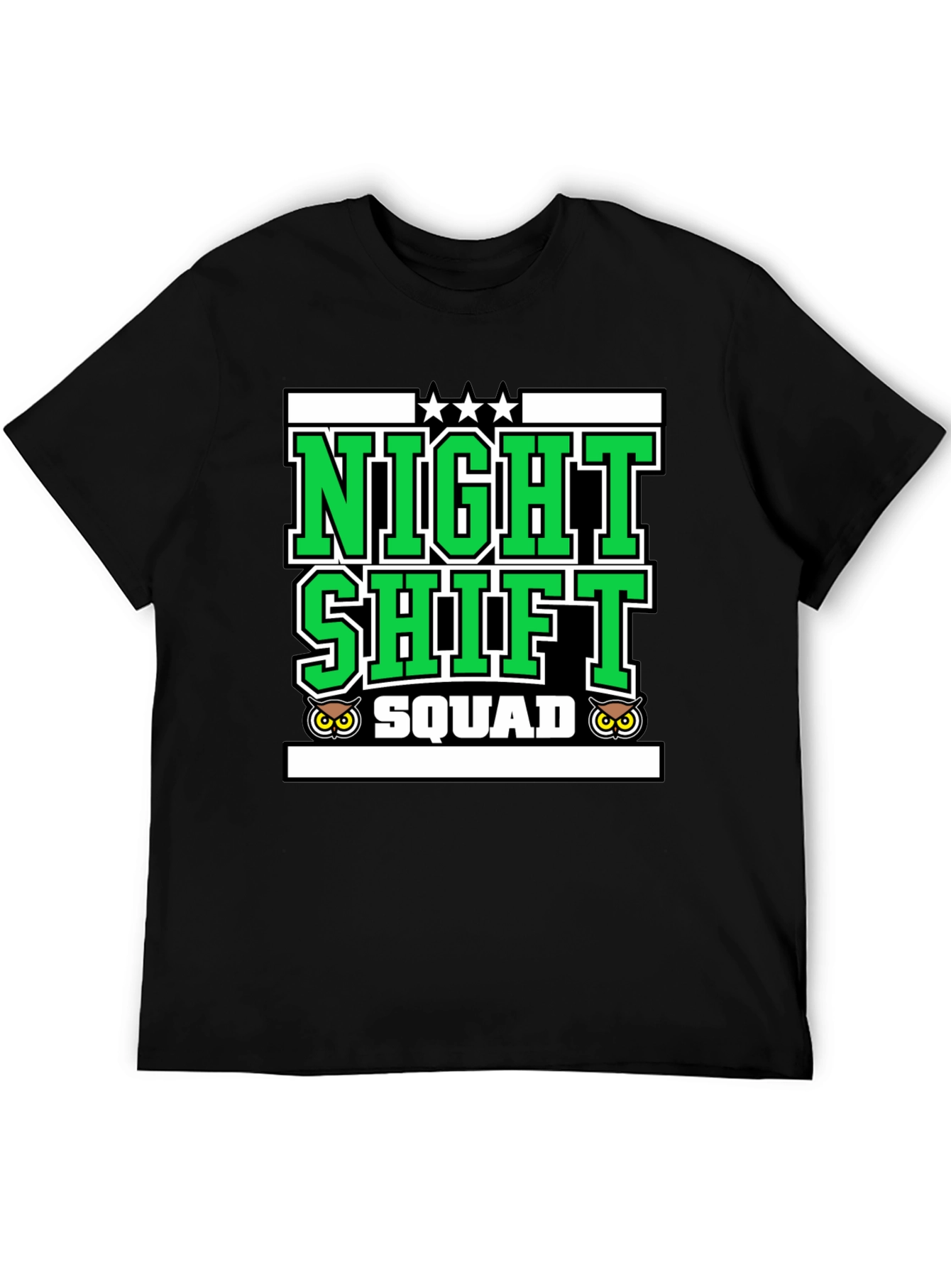 Night Shift Squad Graphic Tee - Owl Edition