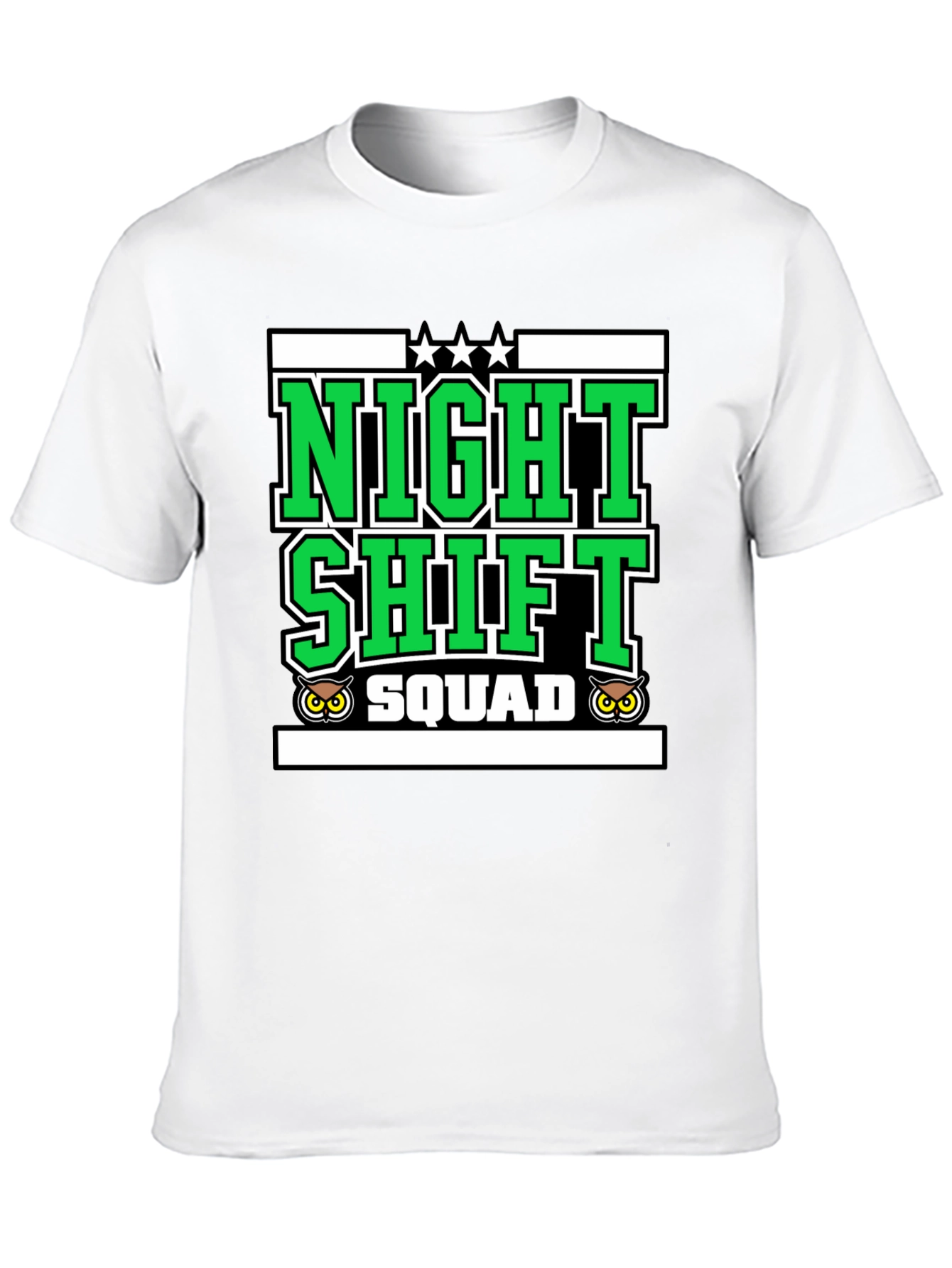 Night Shift Squad Graphic Tee - Owl Edition