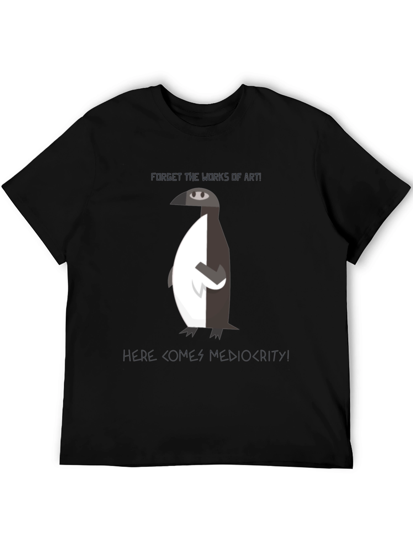 Penguin Mediocrity Graphic T-Shirt - Black