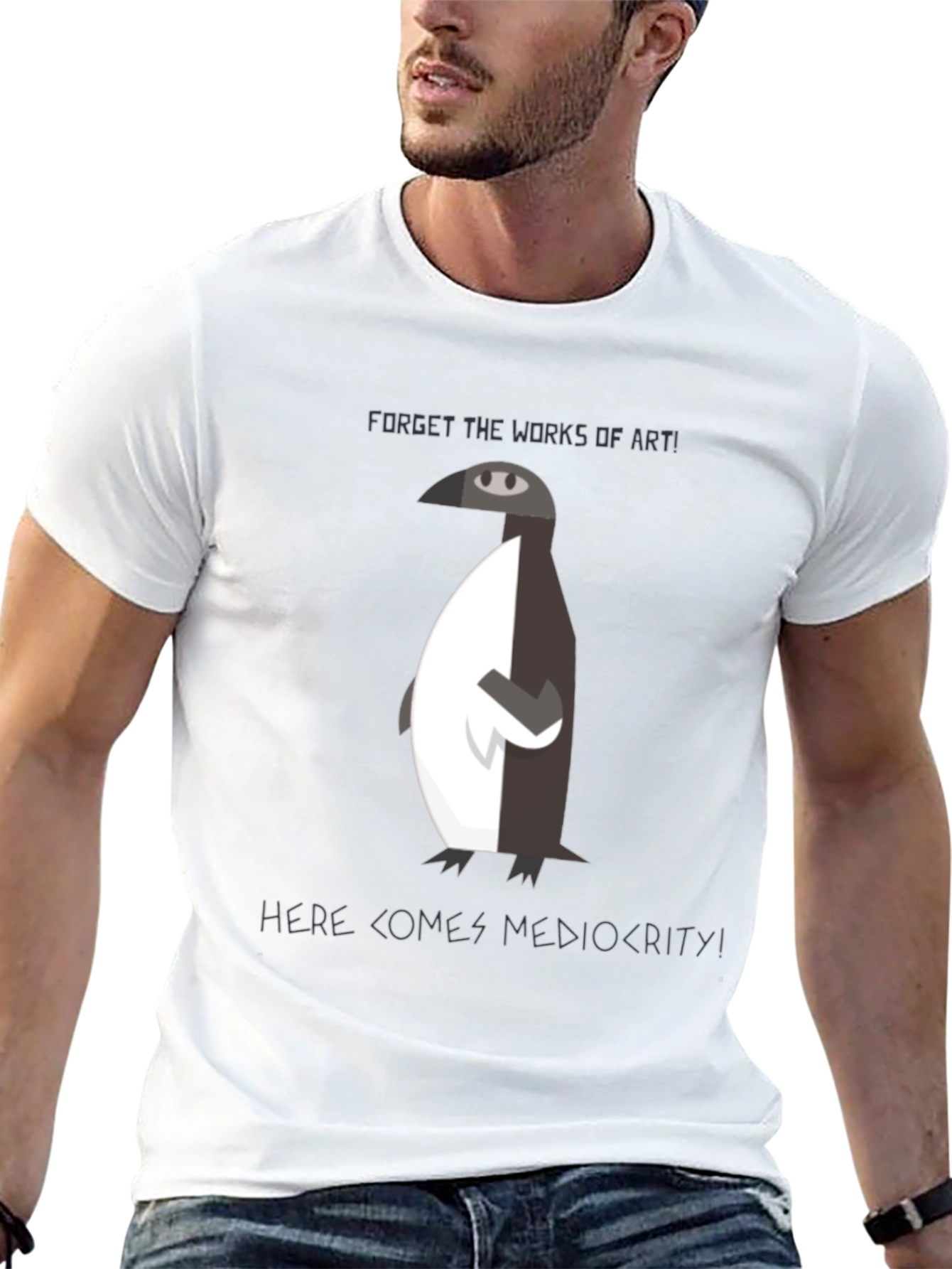 Penguin Mediocrity Graphic T-Shirt - Black