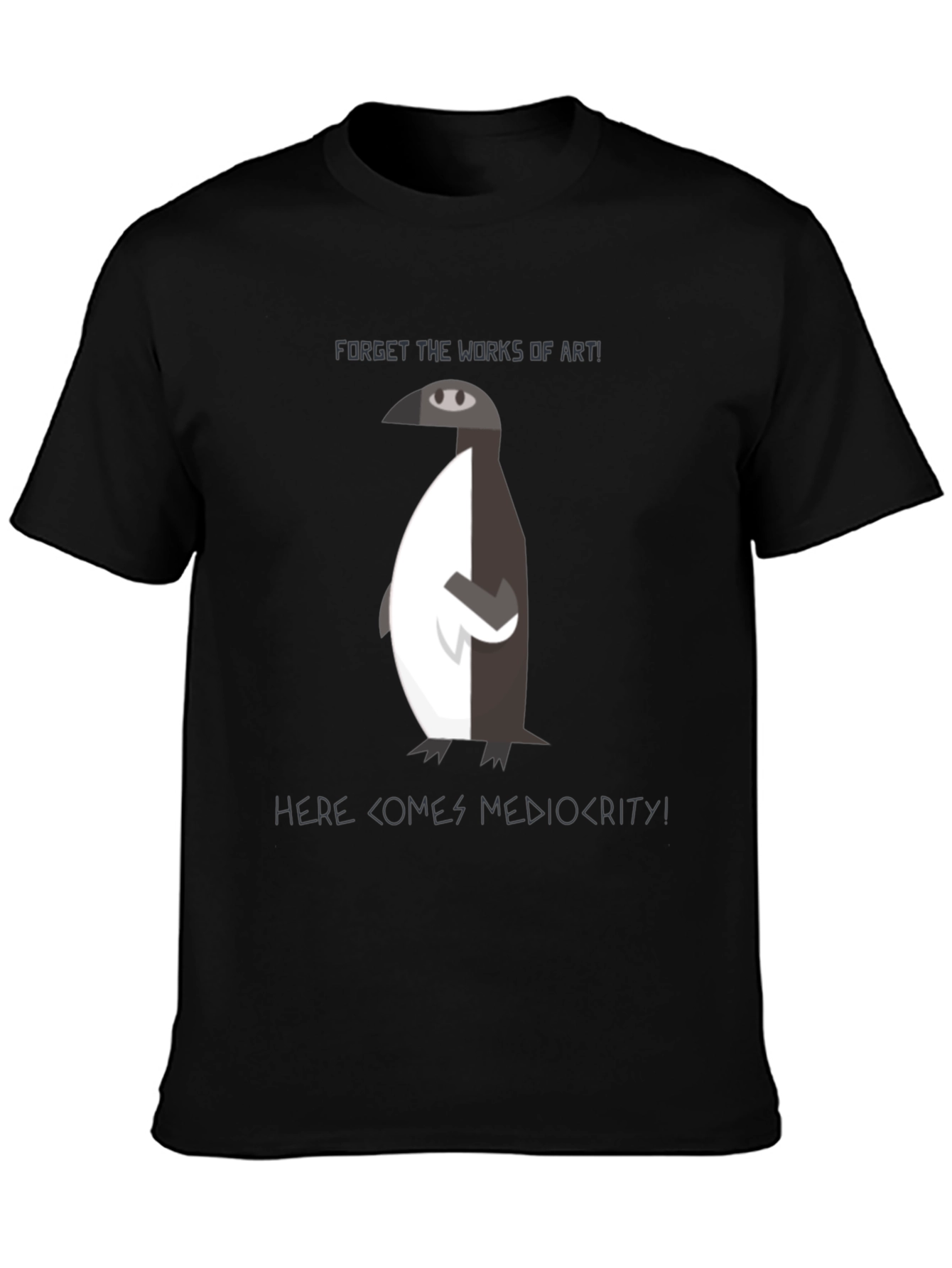 Penguin Mediocrity Graphic T-Shirt - Black