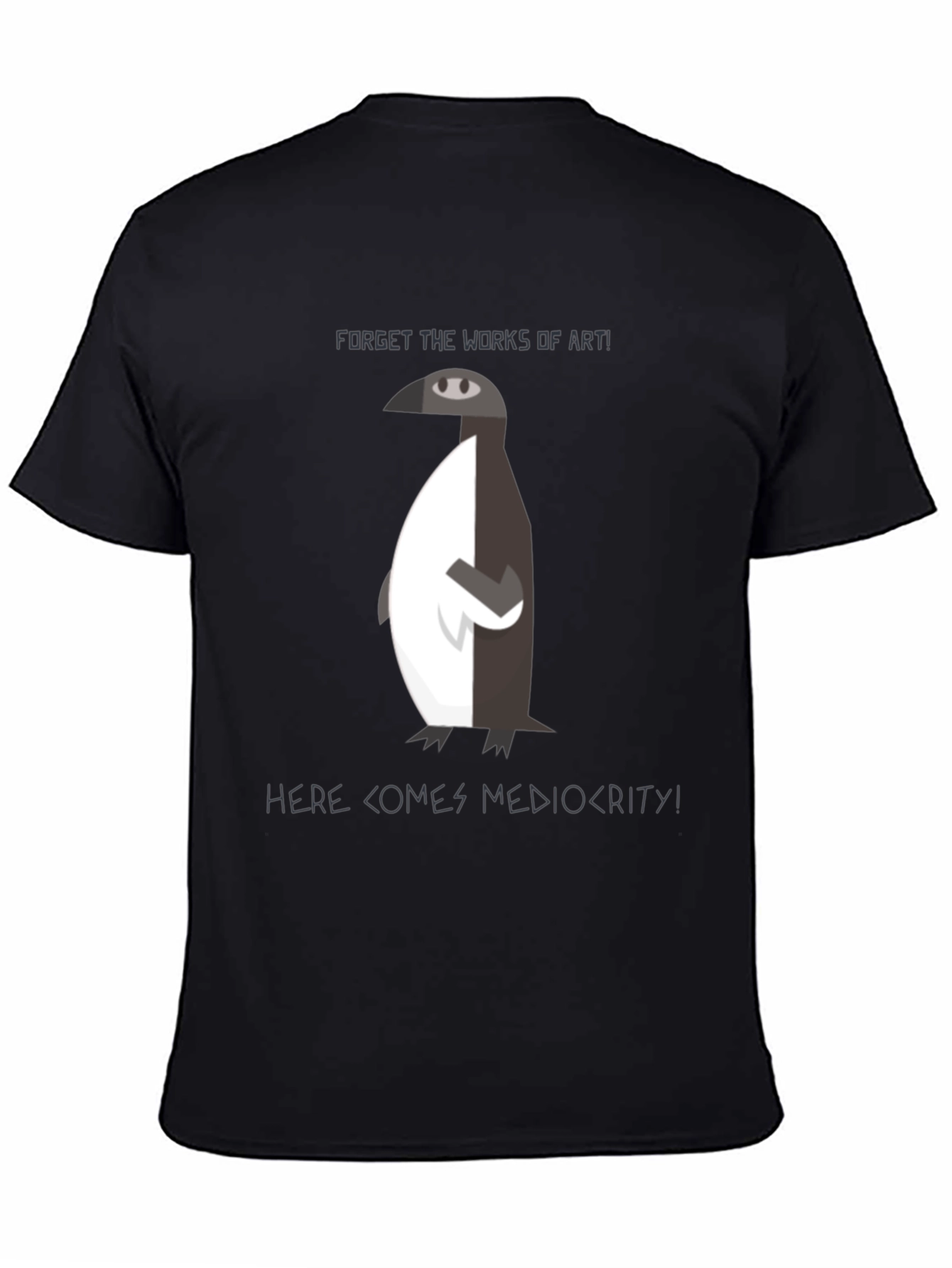 Penguin Mediocrity Graphic T-Shirt - Black