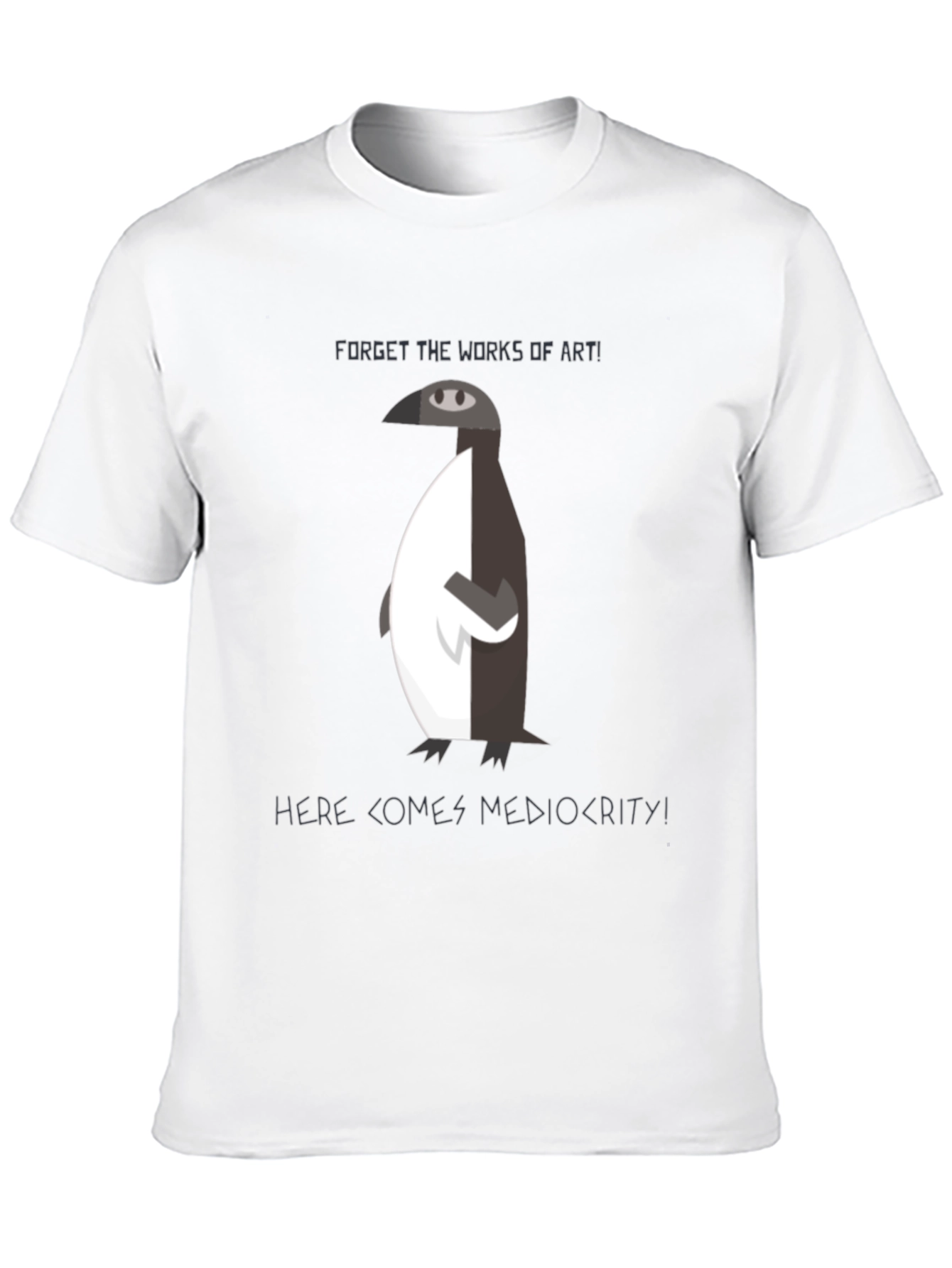 Penguin Mediocrity Graphic T-Shirt - Black