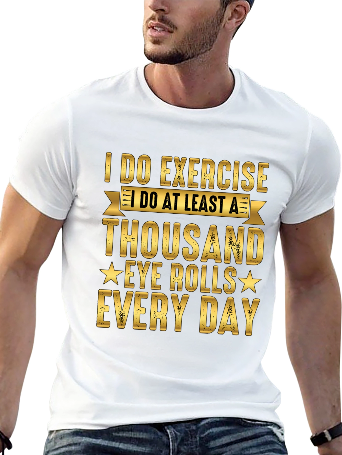 Funny Exercise Eye Roll T-Shirt