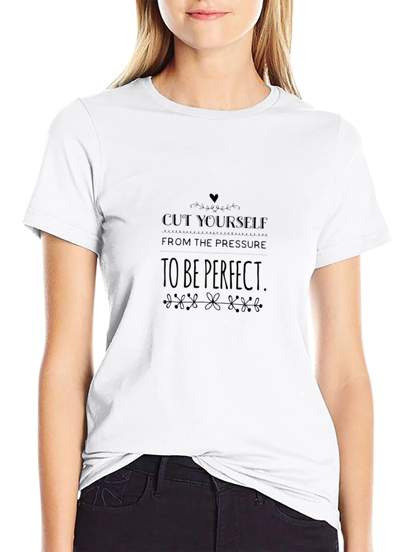Inspirational T-Shirt - Cut Yourself Pressure - Black