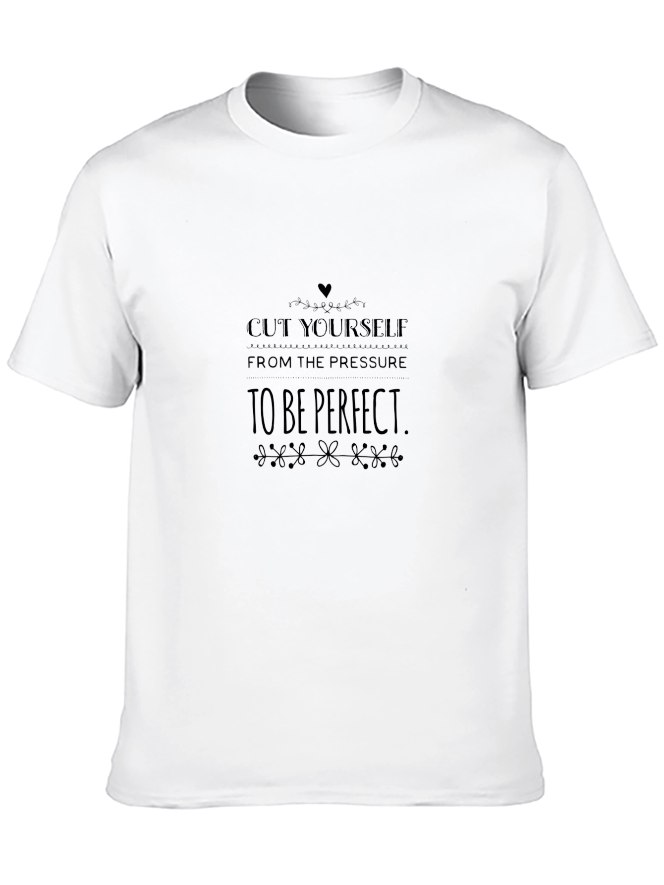 Inspirational T-Shirt - Cut Yourself Pressure - Black