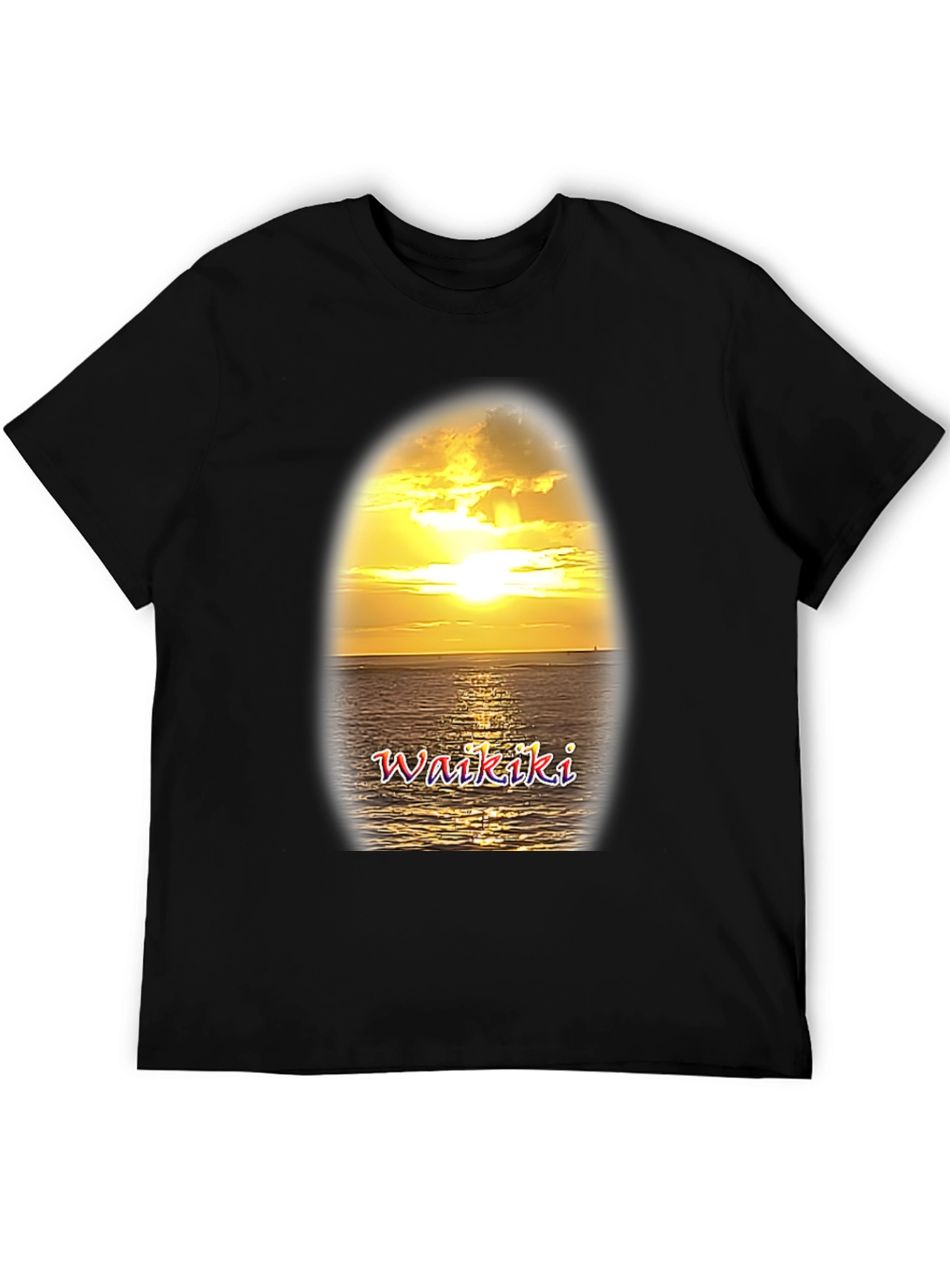 Waikiki Sunset Graphic T-Shirt