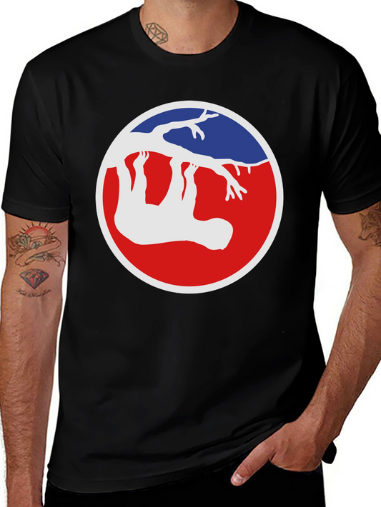 Sloth Hanging Around Graphic Tee - Black