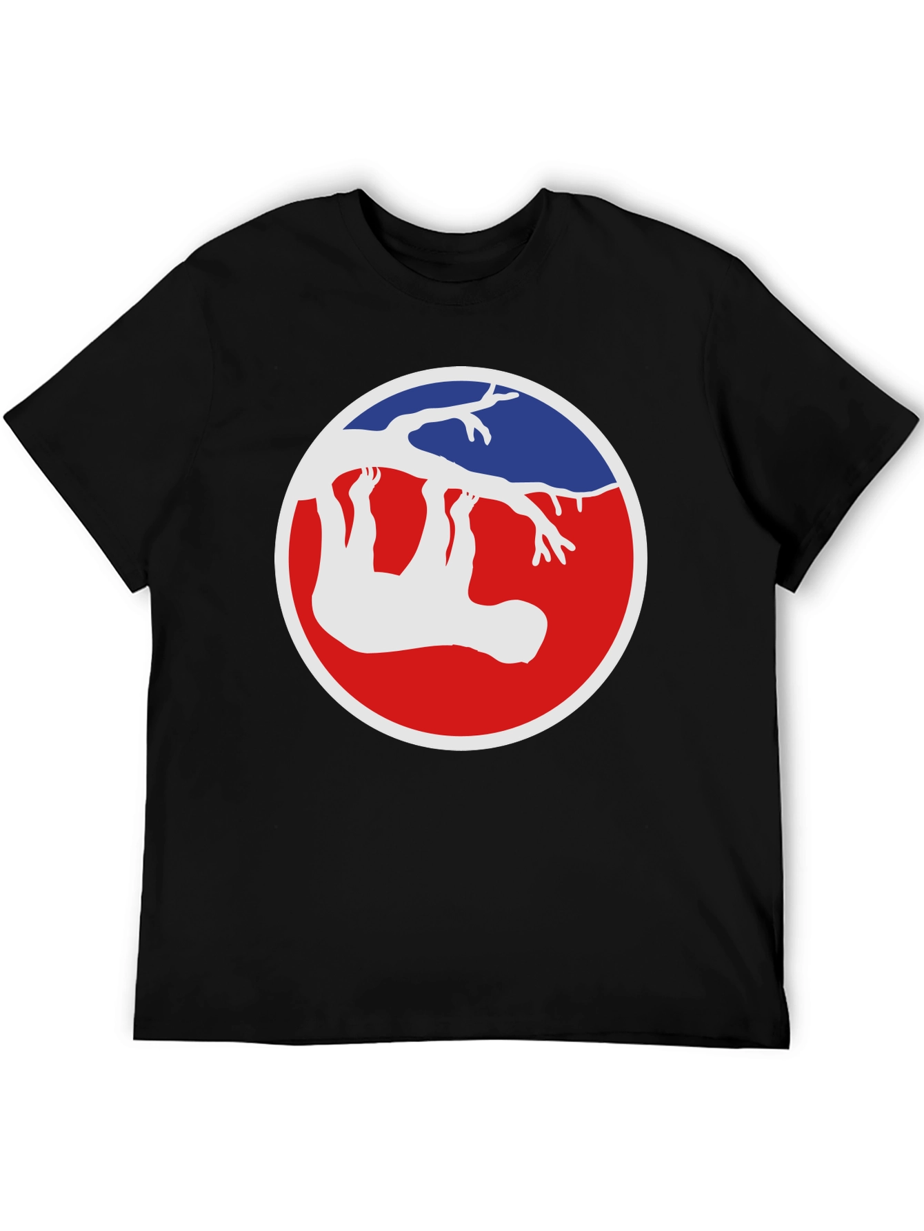 Sloth Hanging Around Graphic Tee - Black