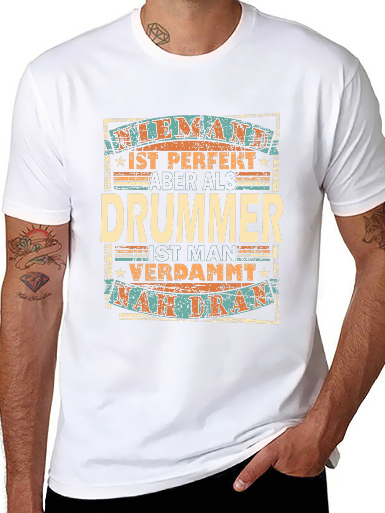 Drummer Perfection T-Shirt - German Text