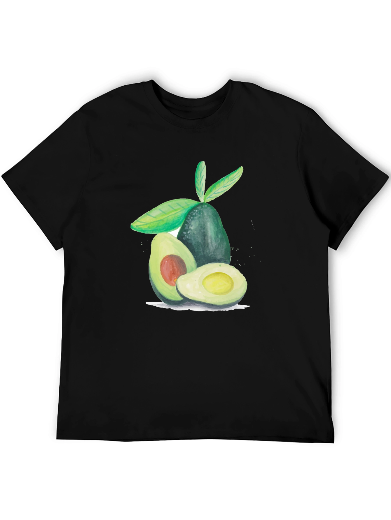 Avocado Graphic Tee - Casual Fruit Print T-Shirt