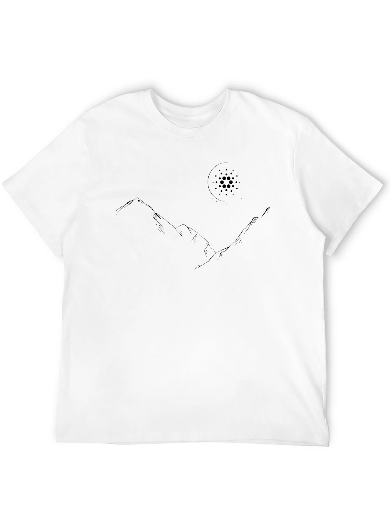 Mountain and Moon Graphic Tee - Black