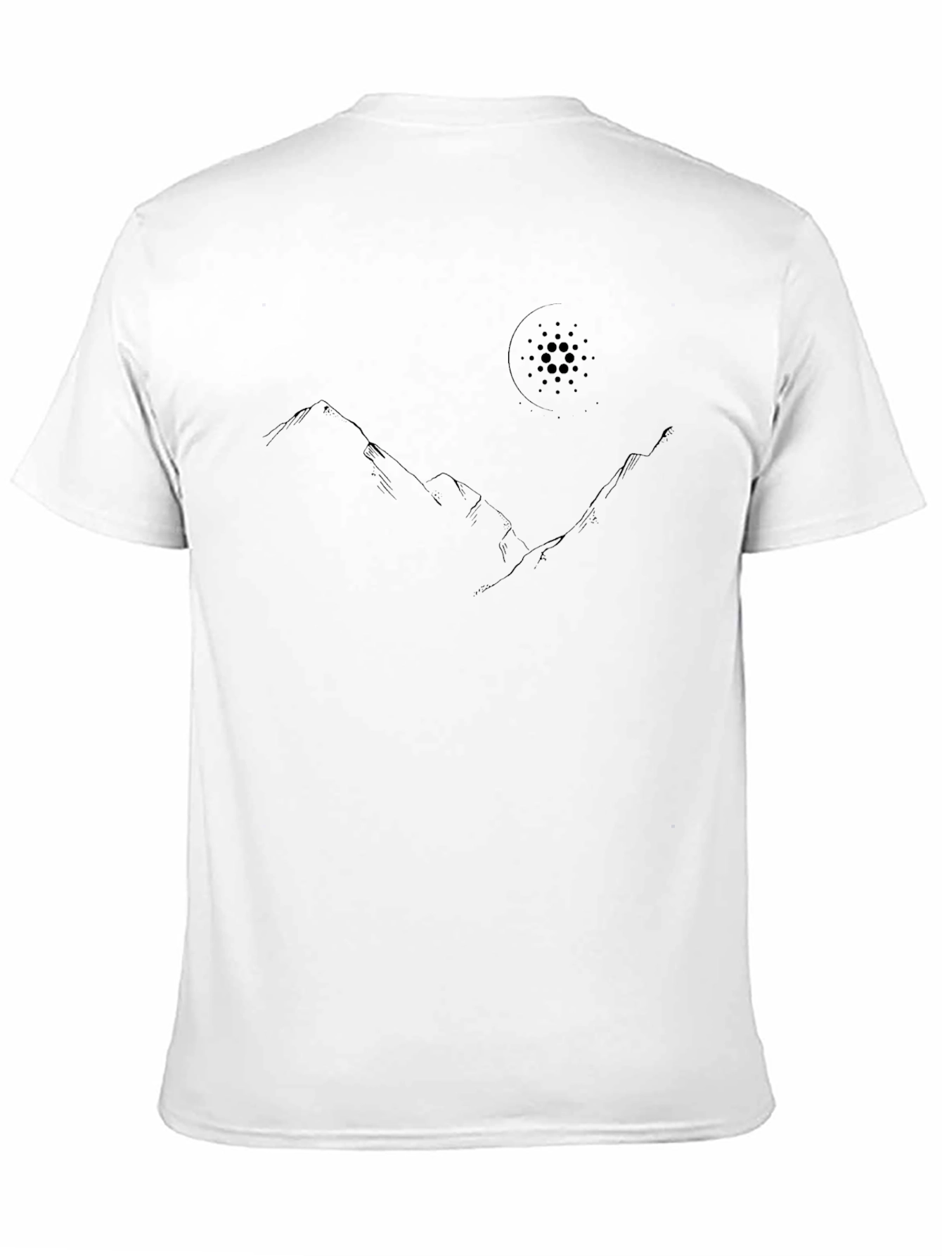 Mountain and Moon Graphic Tee - Black