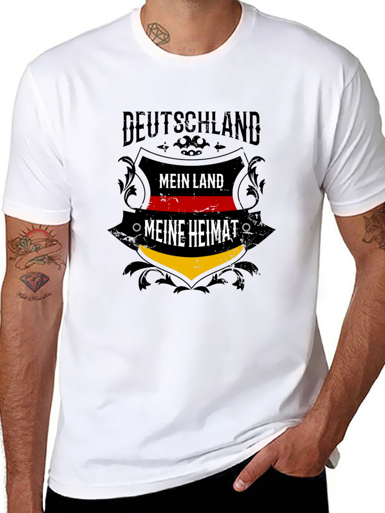 Deutschland T-Shirt: Mein Land Meine Heimat Pride Tee
