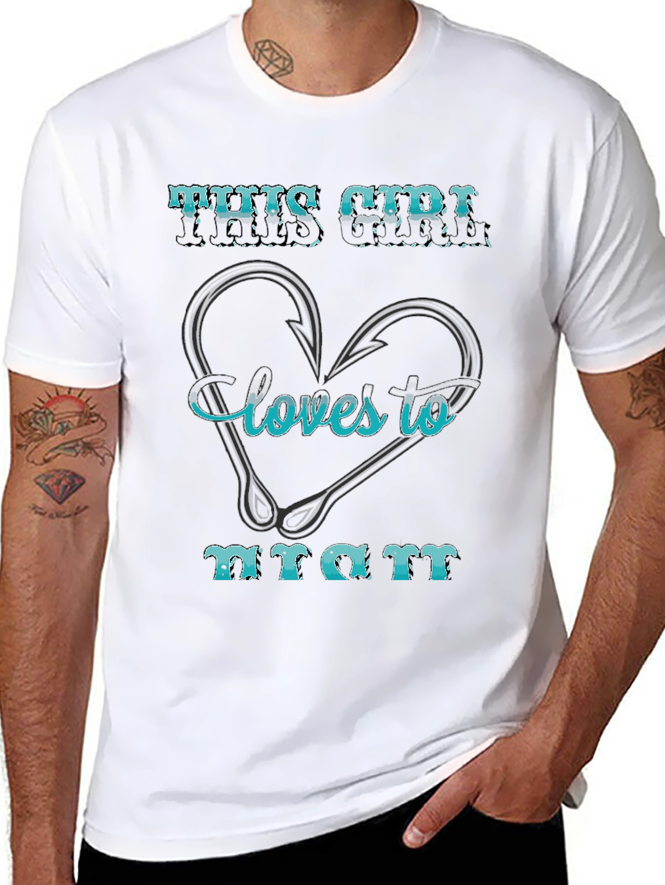 Fishing Lover T-Shirt - This Girl Loves to Fish