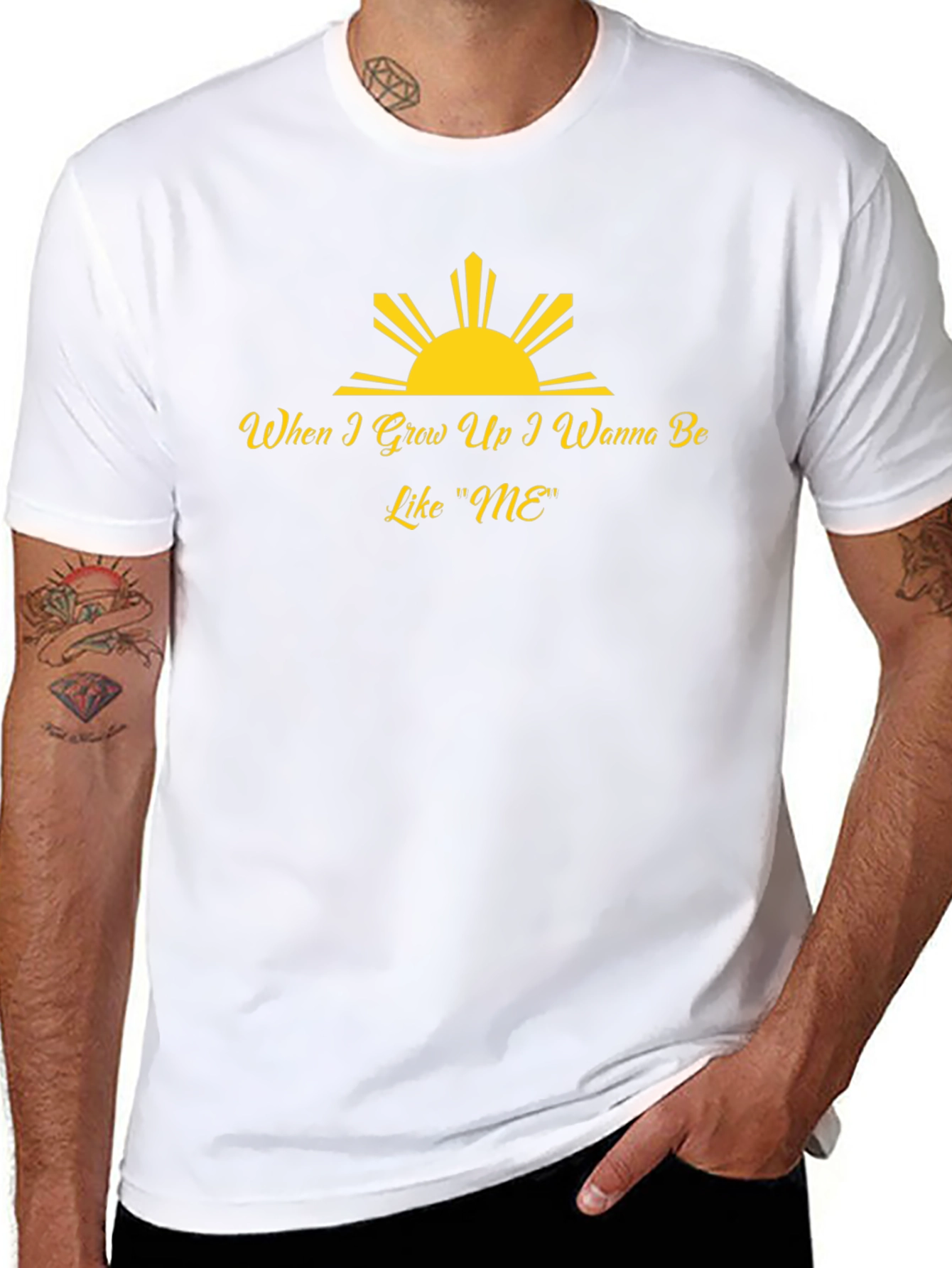 Inspirational Like Me Black T-Shirt
