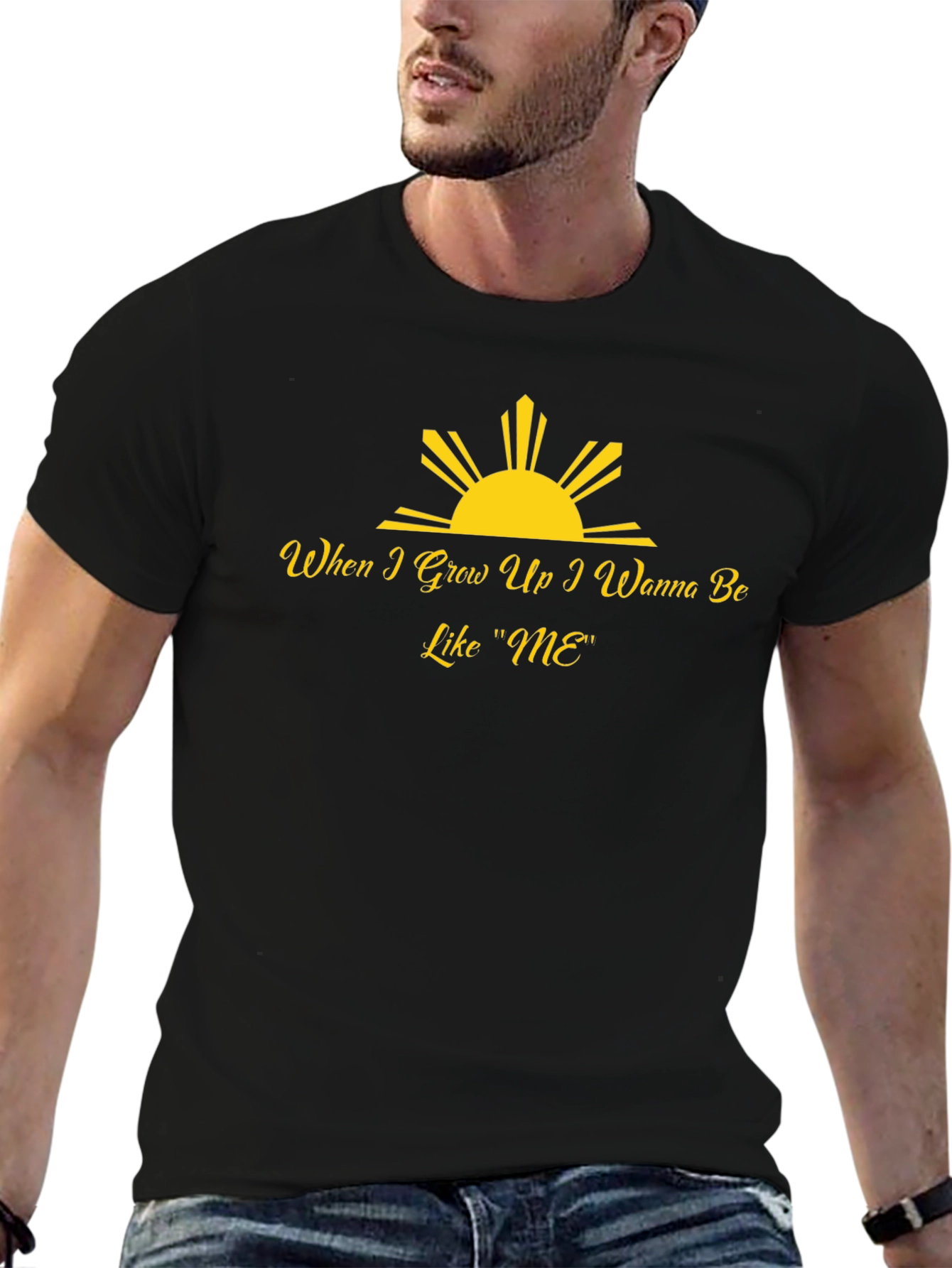 Inspirational Like Me Black T-Shirt
