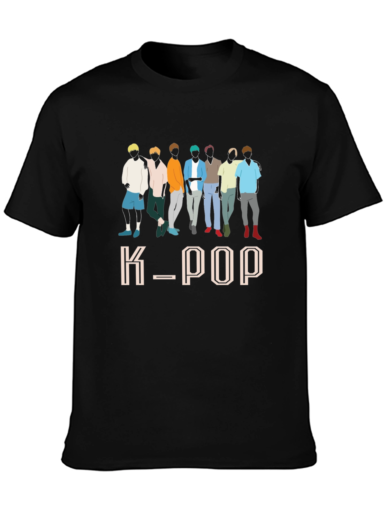 K-Pop Group Graphic Print T-Shirt