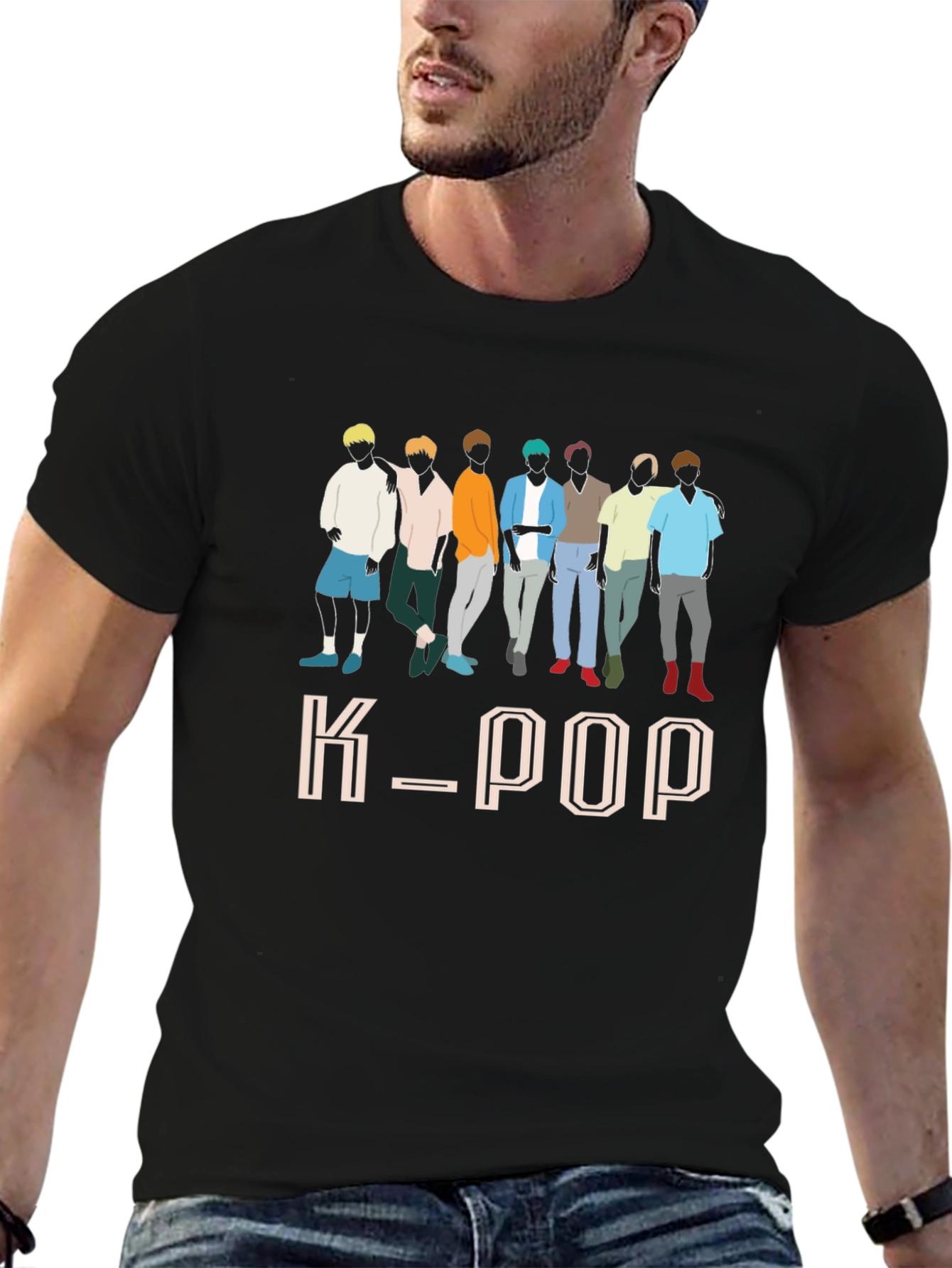 K-Pop Group Graphic Print T-Shirt