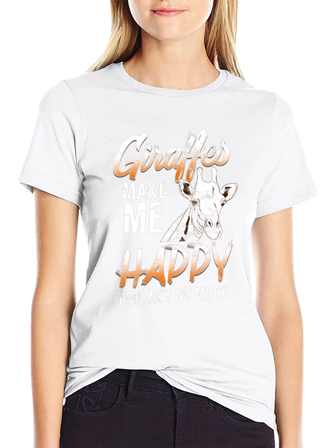 Giraffes Make Me Happy T-Shirt