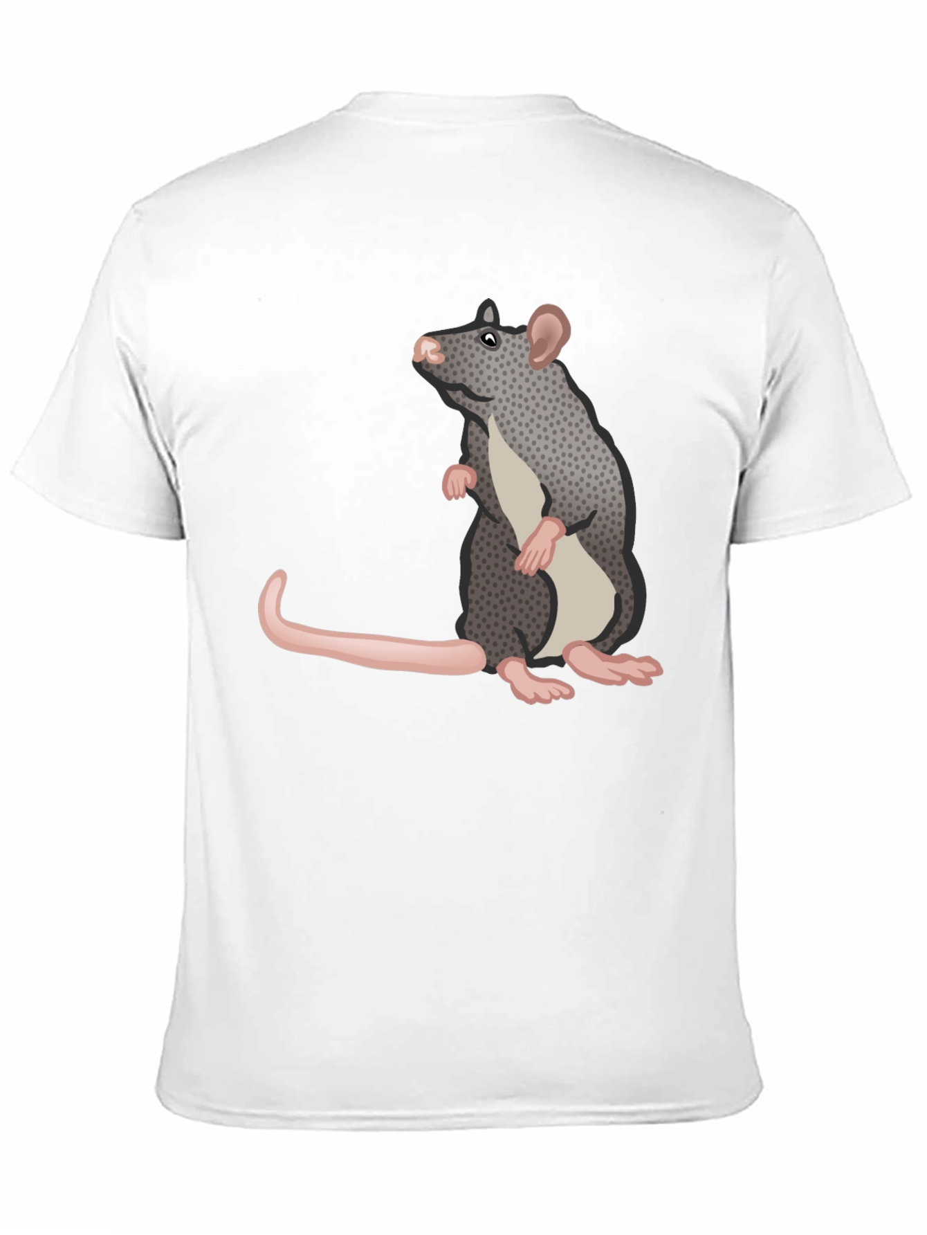 Rat Graphic Tee - Black Casual T-Shirt