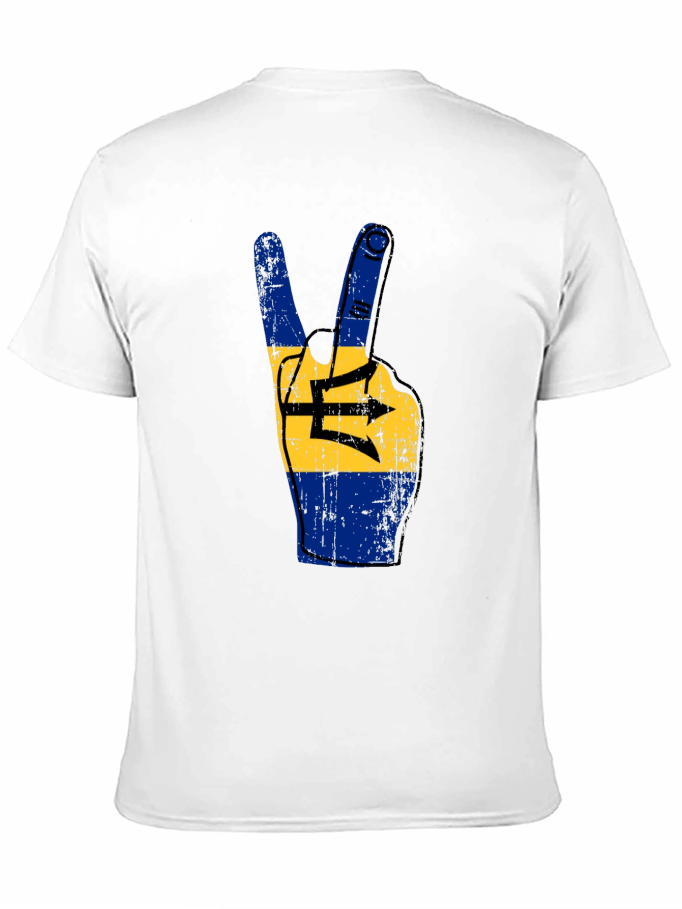 Barbados Pride Tee - Peace Sign Flag T-Shirt