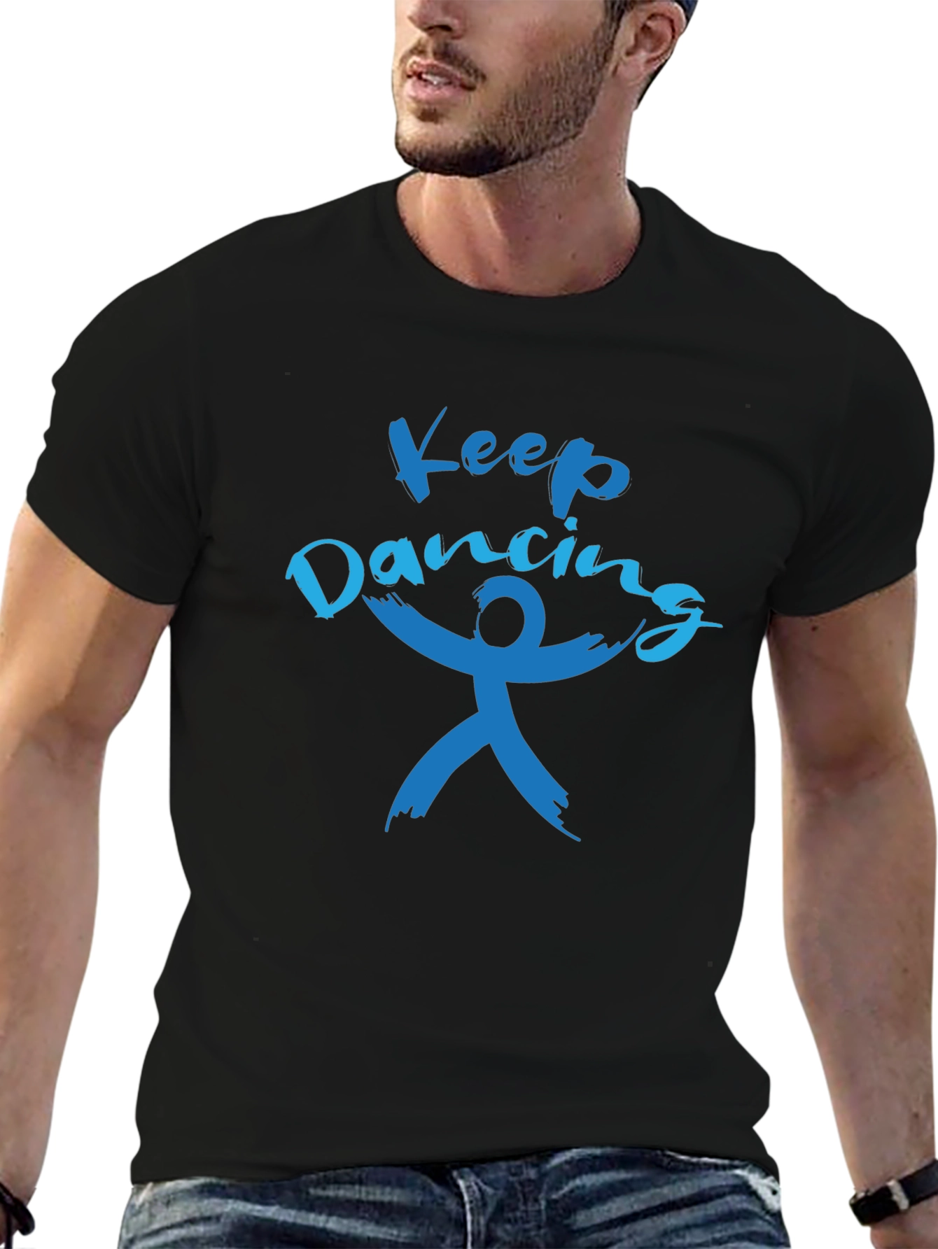 Keep Dancing Black Tee