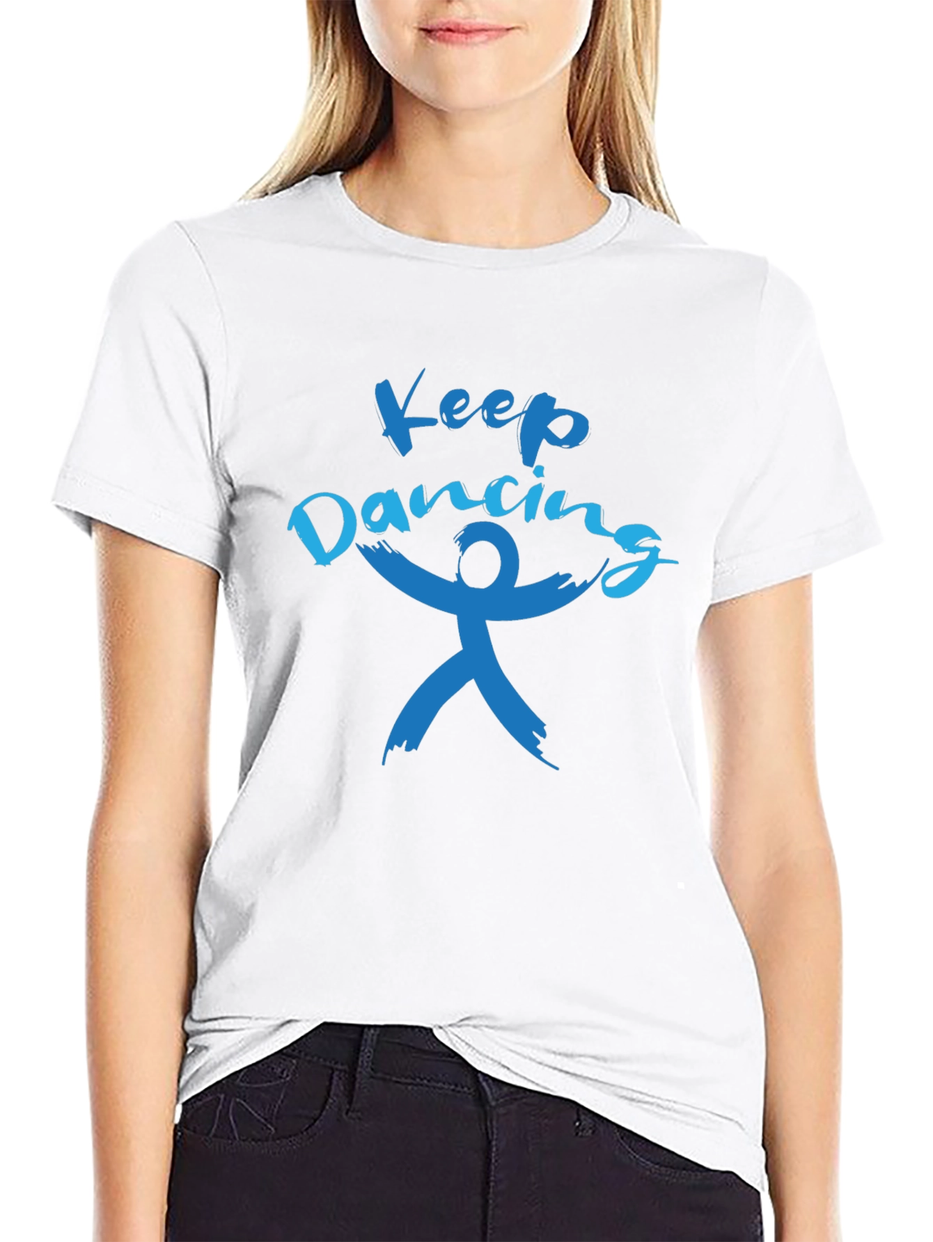 Keep Dancing Black Tee