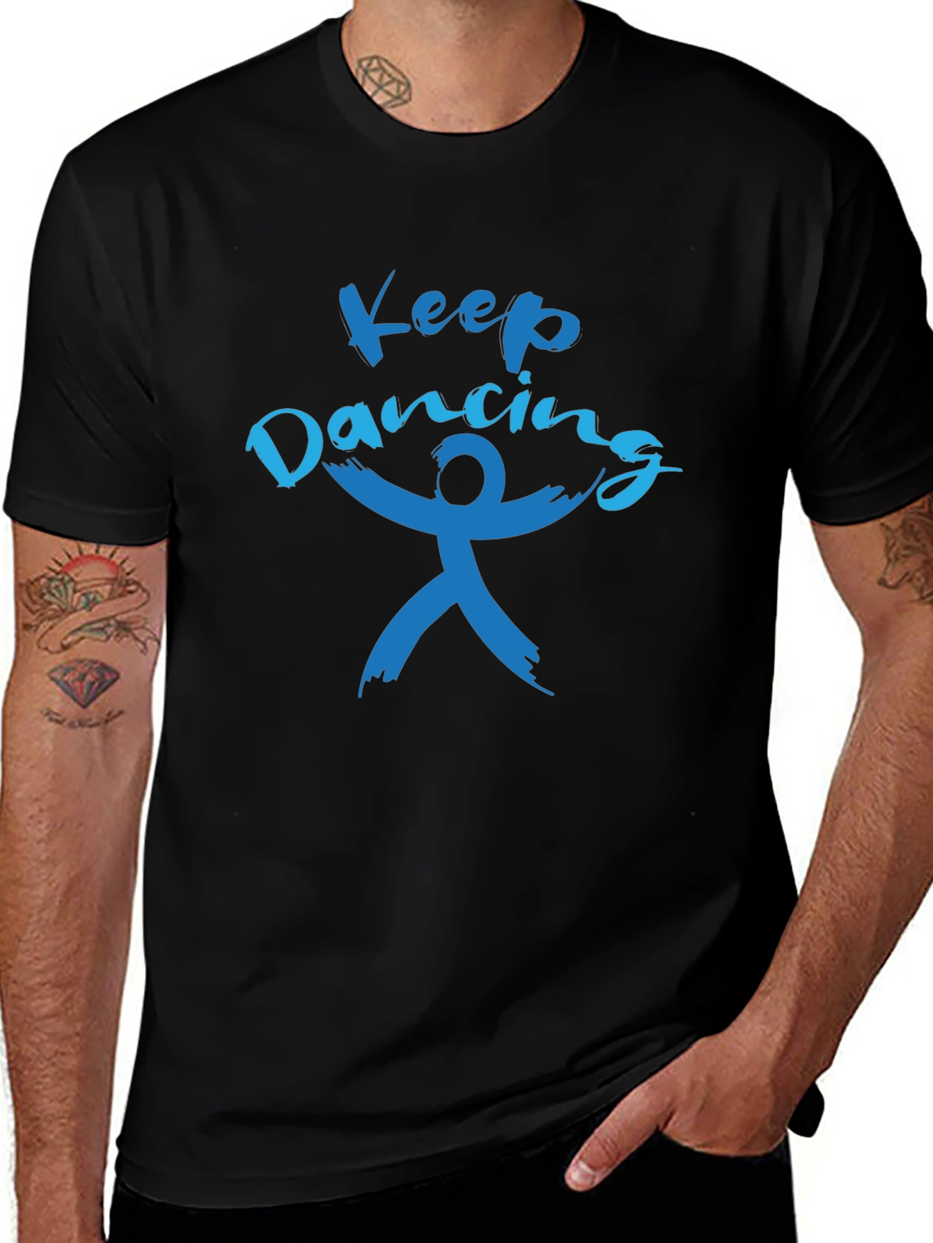 Keep Dancing Black Tee