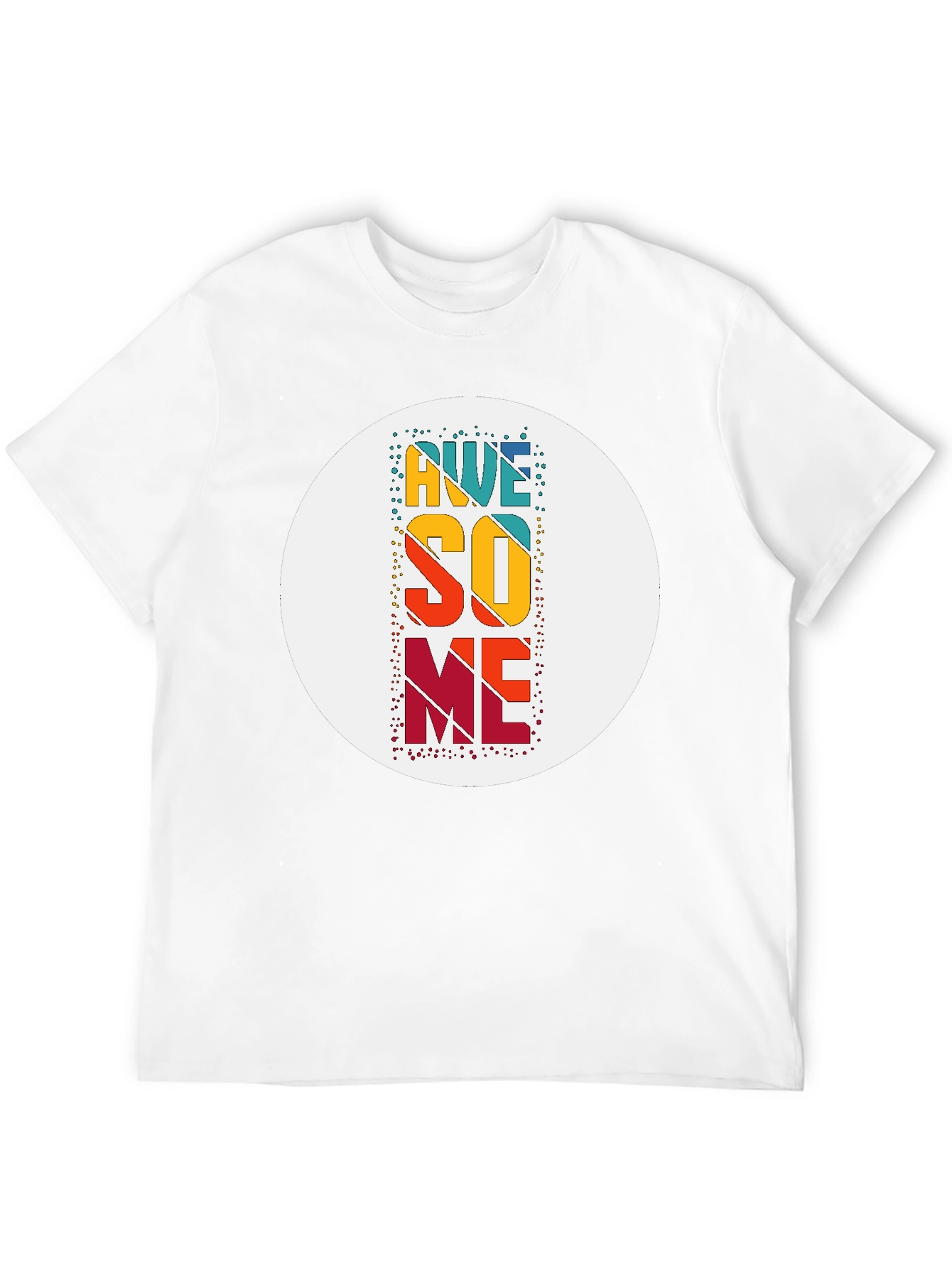Awesome Graphic Tee - Black Cotton Blend Casual T-Shirt