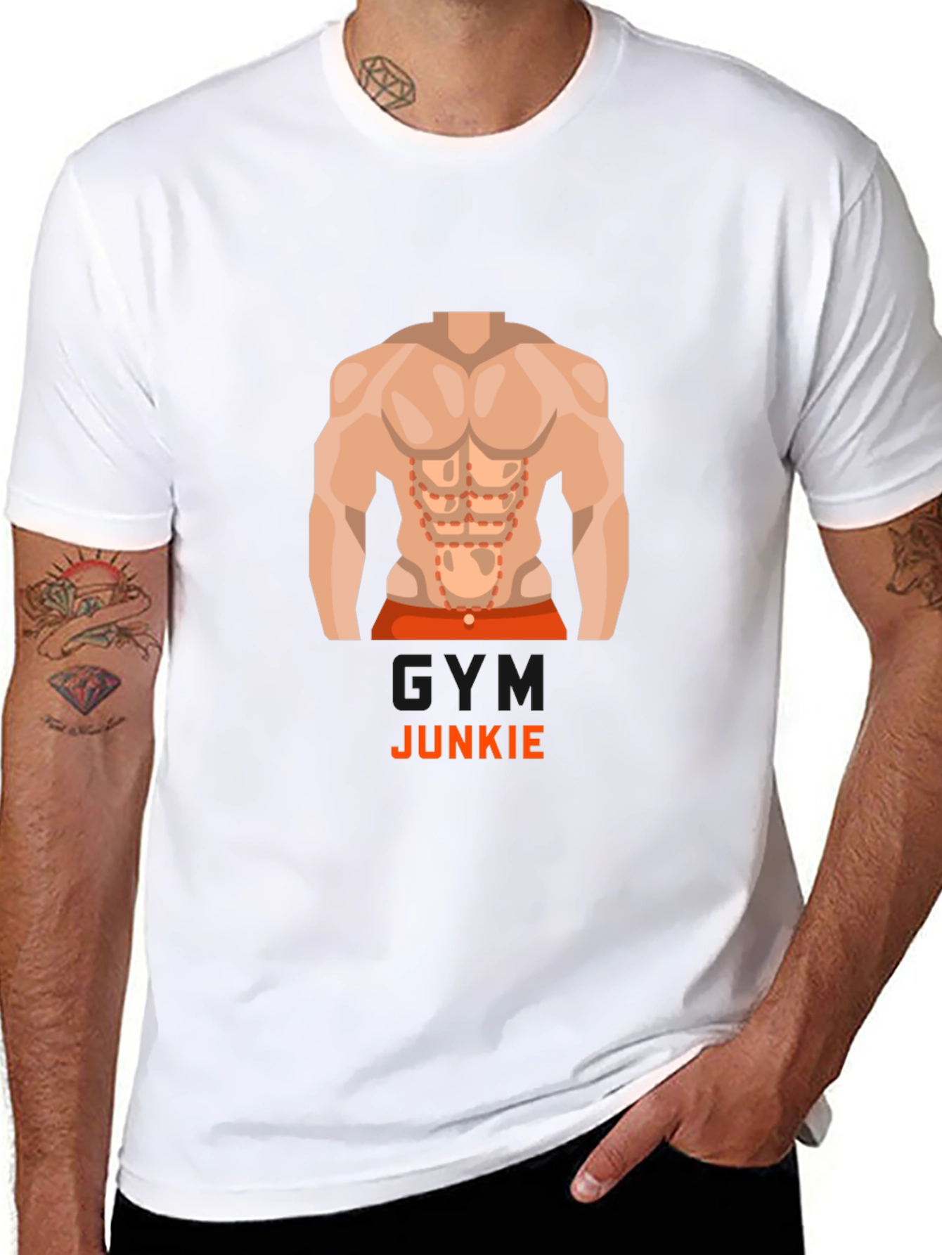 Gym Junkie Graphic Tee - Fitness Enthusiast T-Shirt