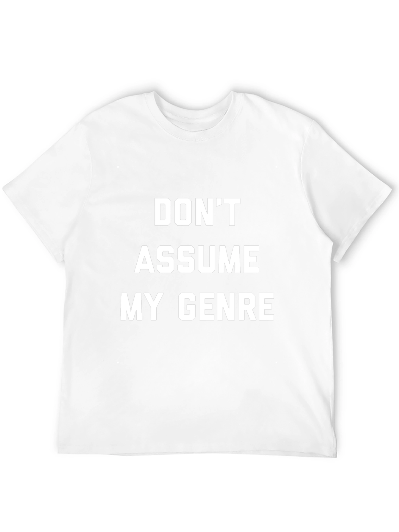 Dont Assume My Genre Graphic Tee - Black