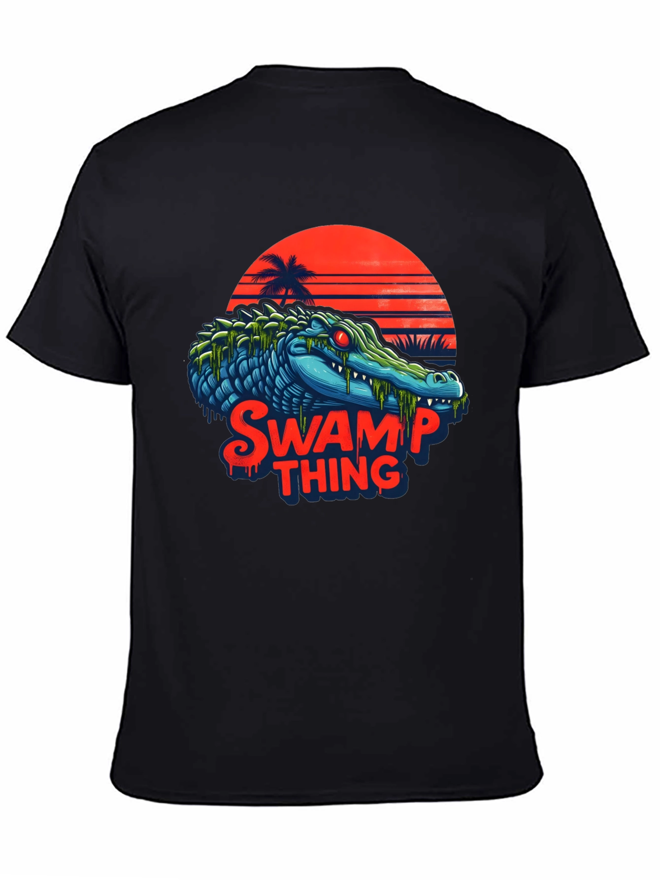 Swamp Thing T-Shirt - Retro Alligator Graphic Tee