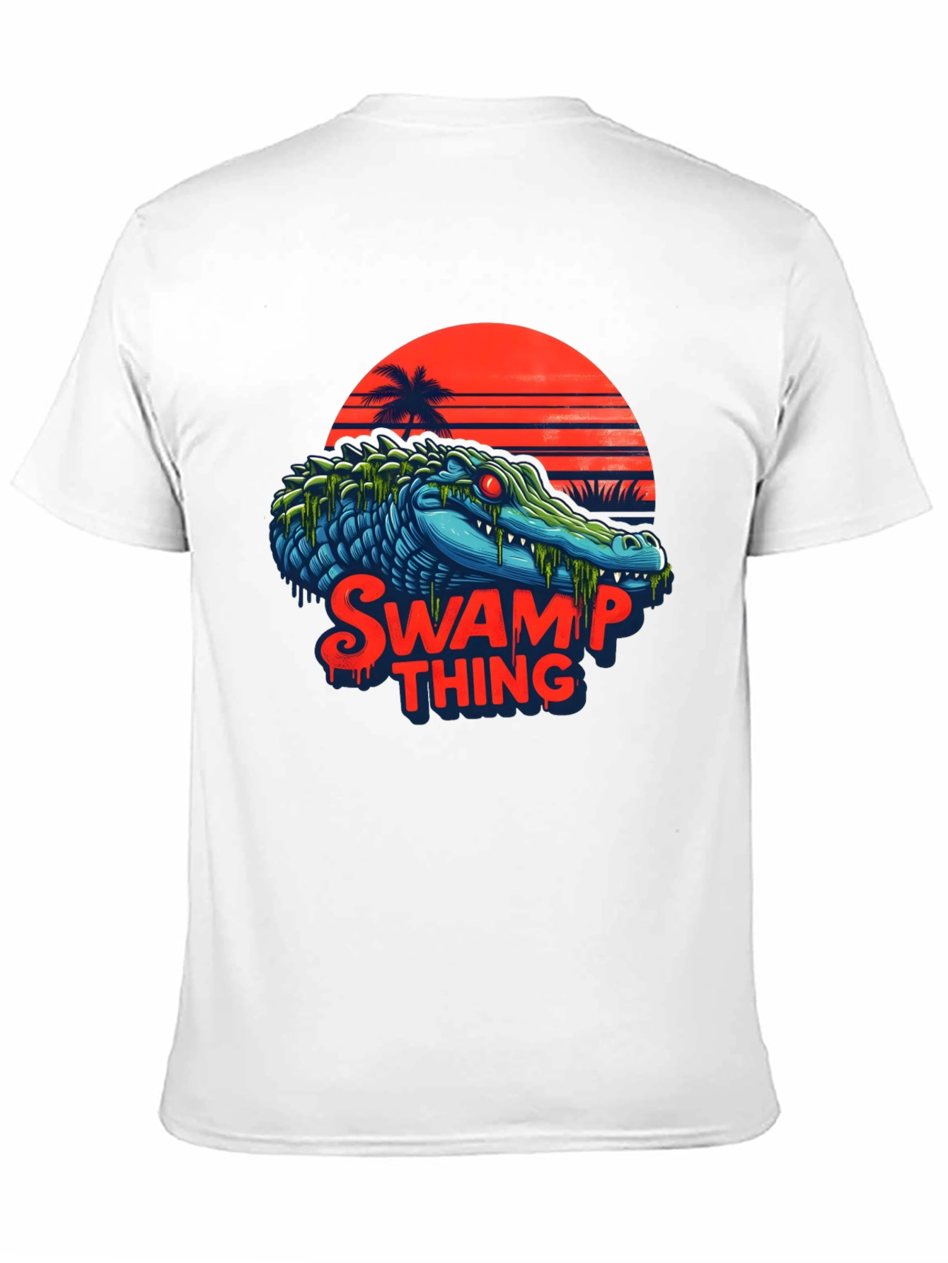 Swamp Thing T-Shirt - Retro Alligator Graphic Tee
