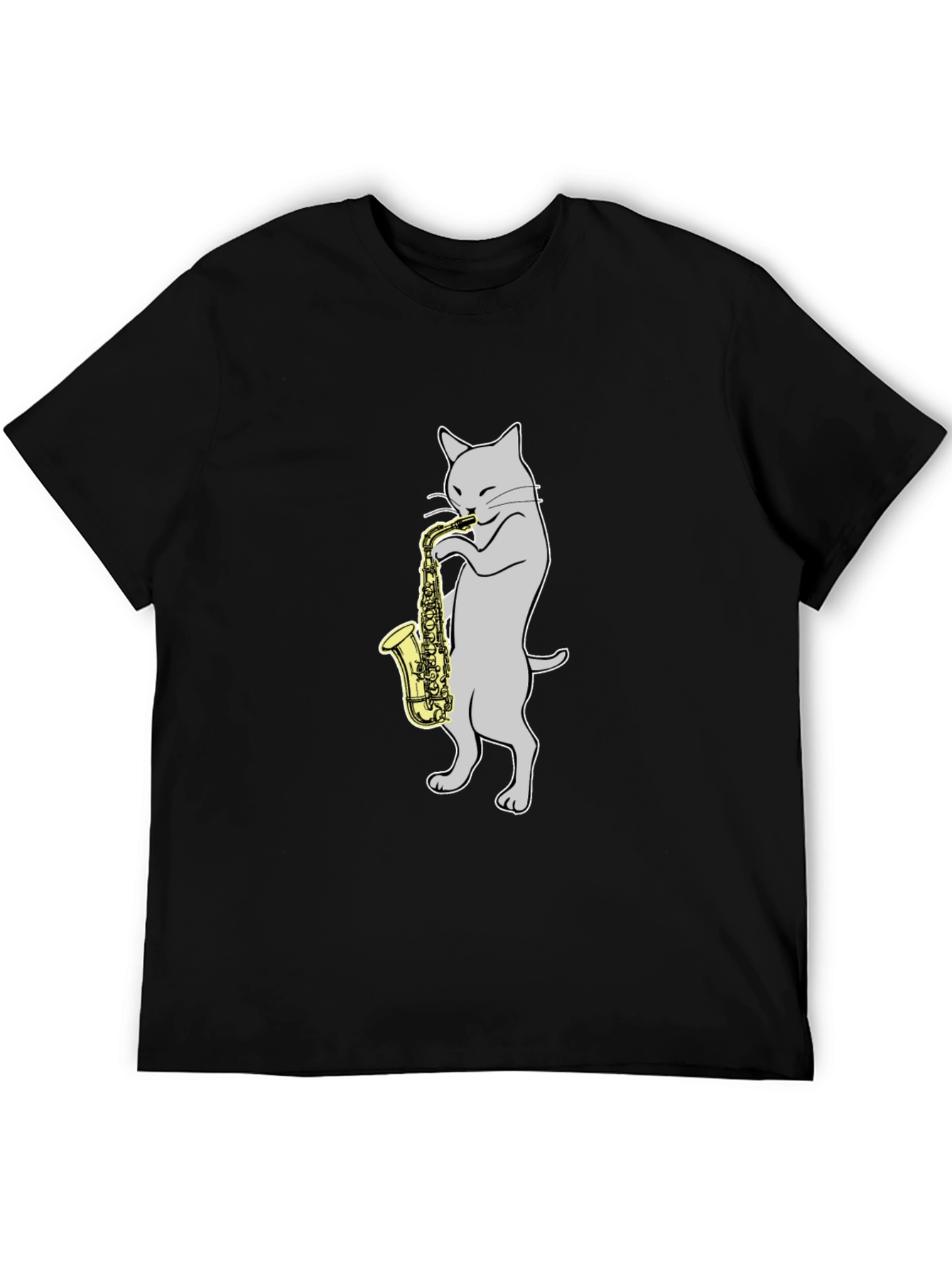 Cat Playing Saxophone T-Shirt