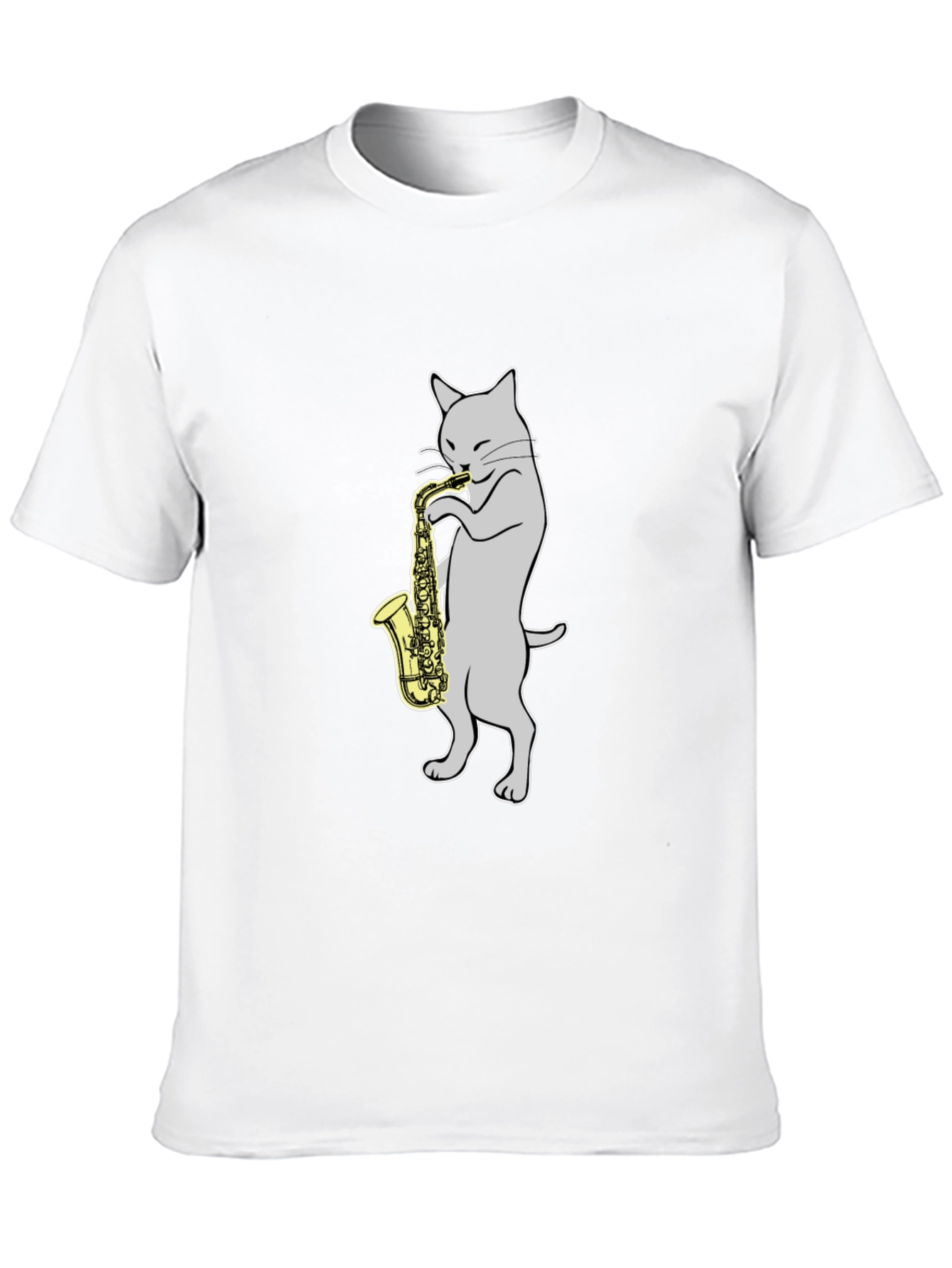 Cat Playing Saxophone T-Shirt