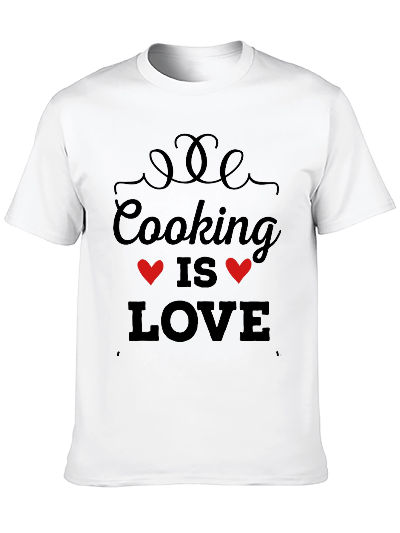 Cooking is Love Black T-Shirt