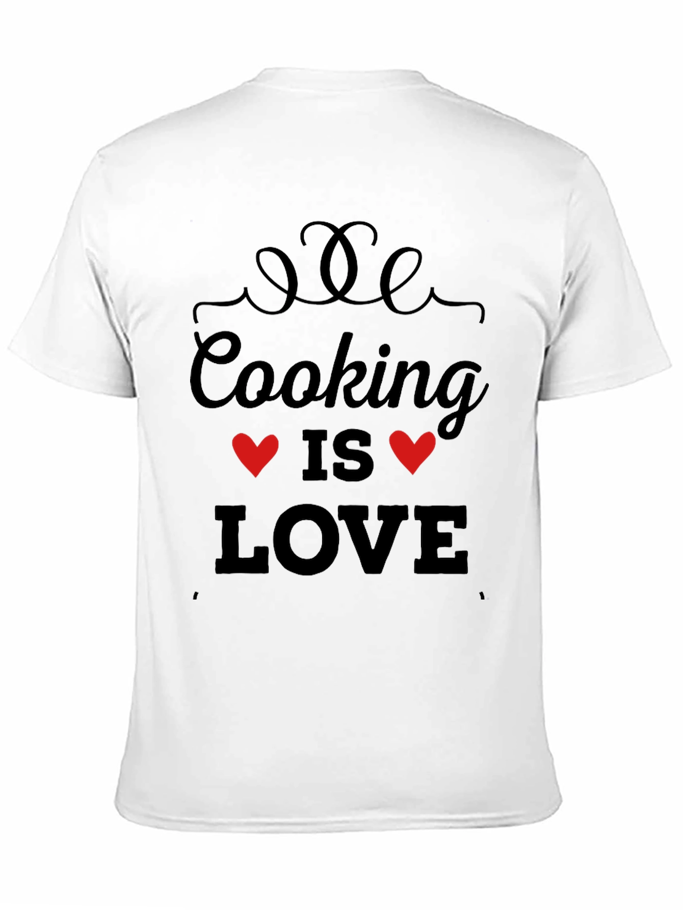 Cooking is Love Black T-Shirt