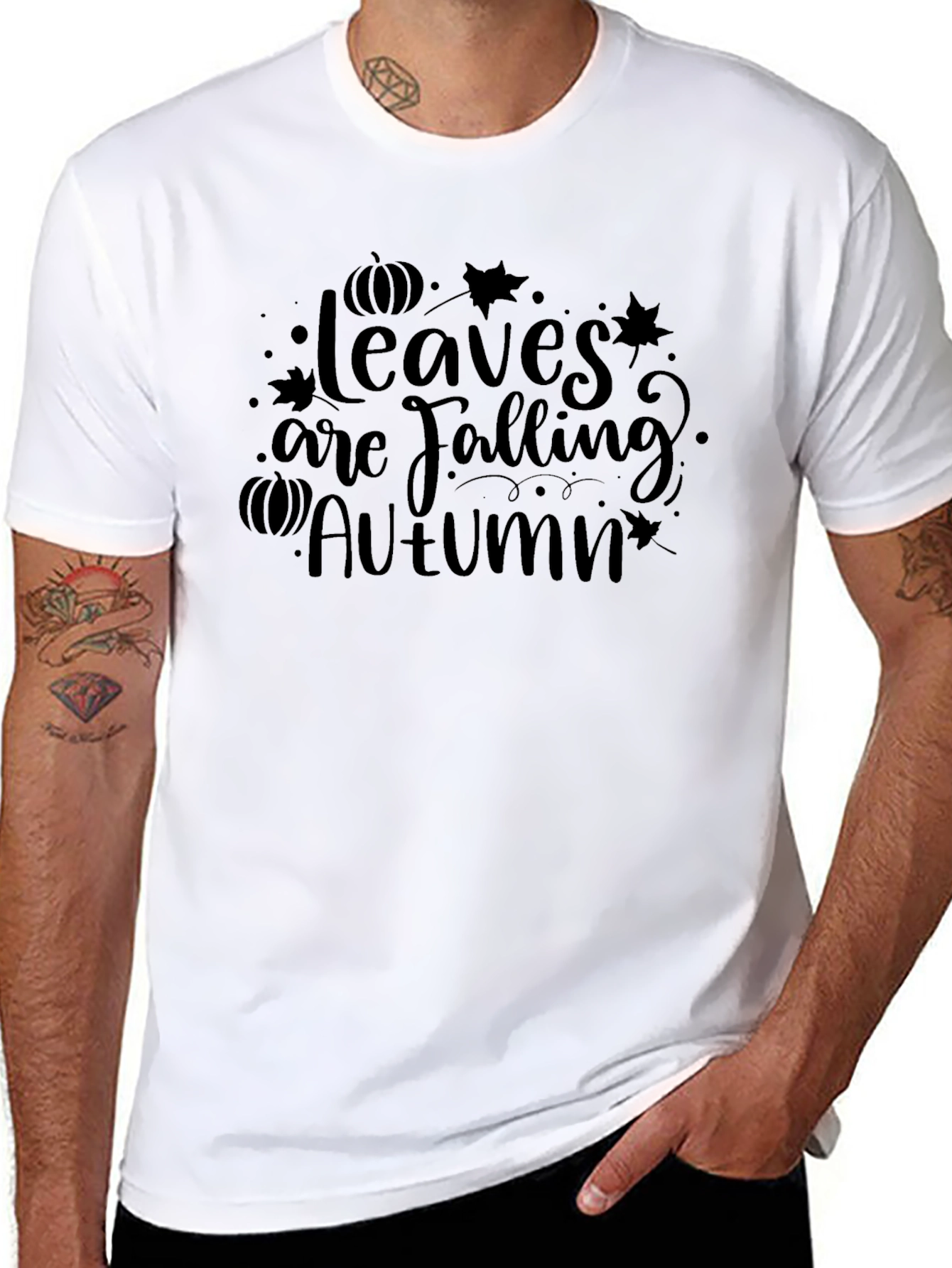 Autumn Leaves T-Shirt - Falling Leaves Season Tee