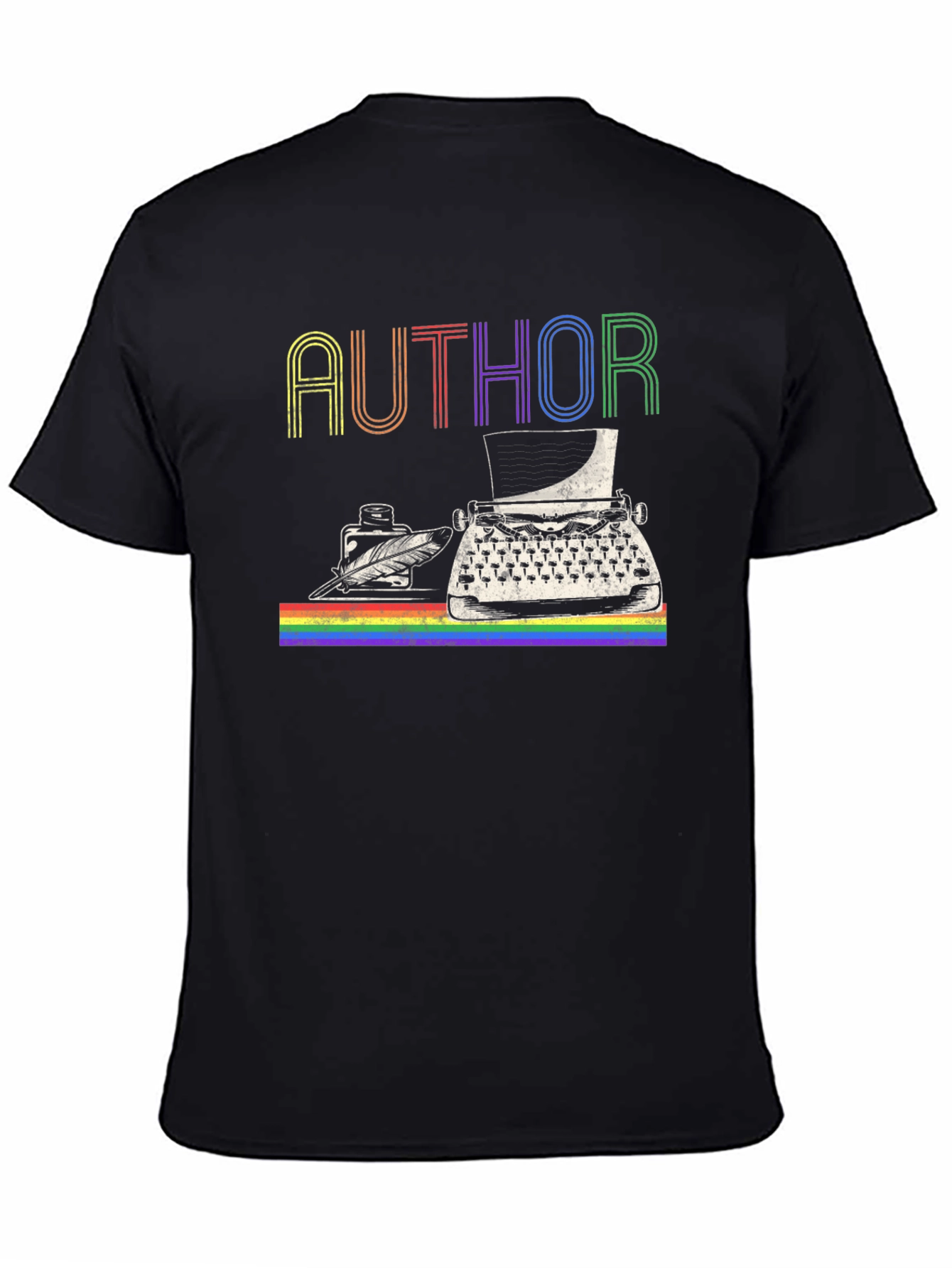 Author LGBTQ Pride Rainbow T-Shirt