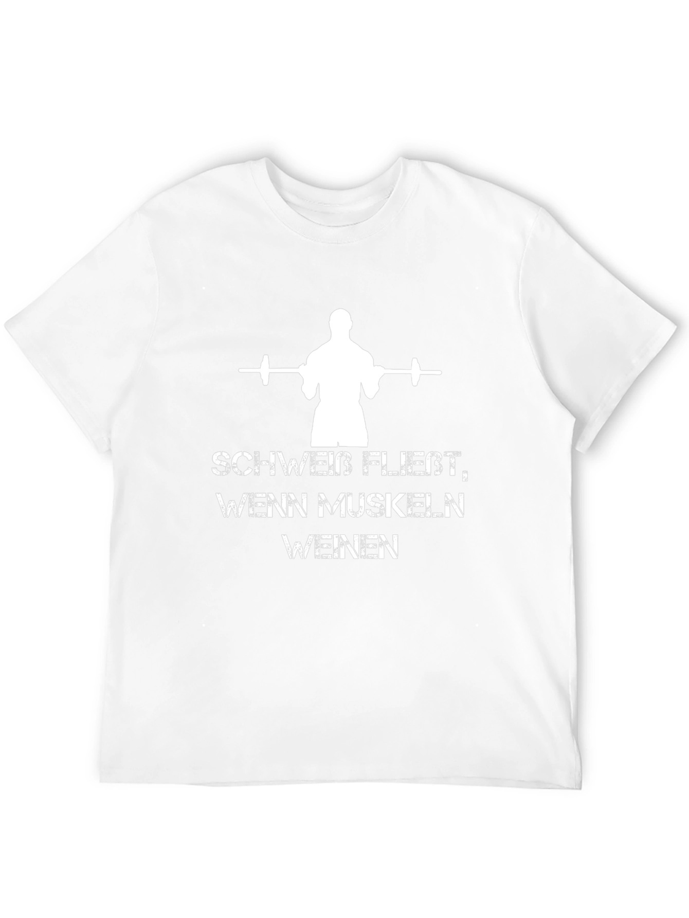Workout Motivation T-Shirt: Schweib Fließt Wenn Muskeln Weinen